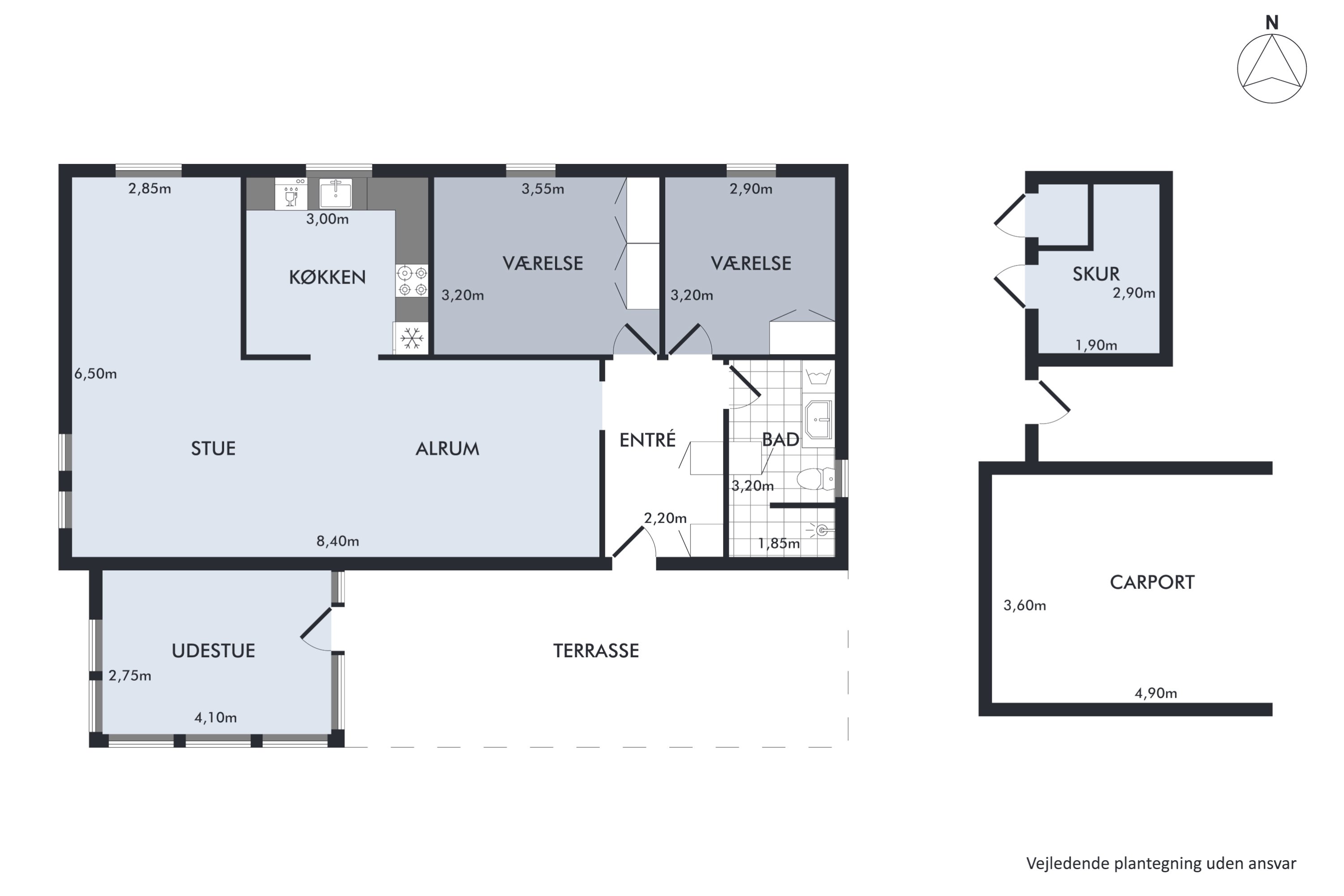 Plantegninger billede af Østervænget 56, 8840 Rødkærsbro