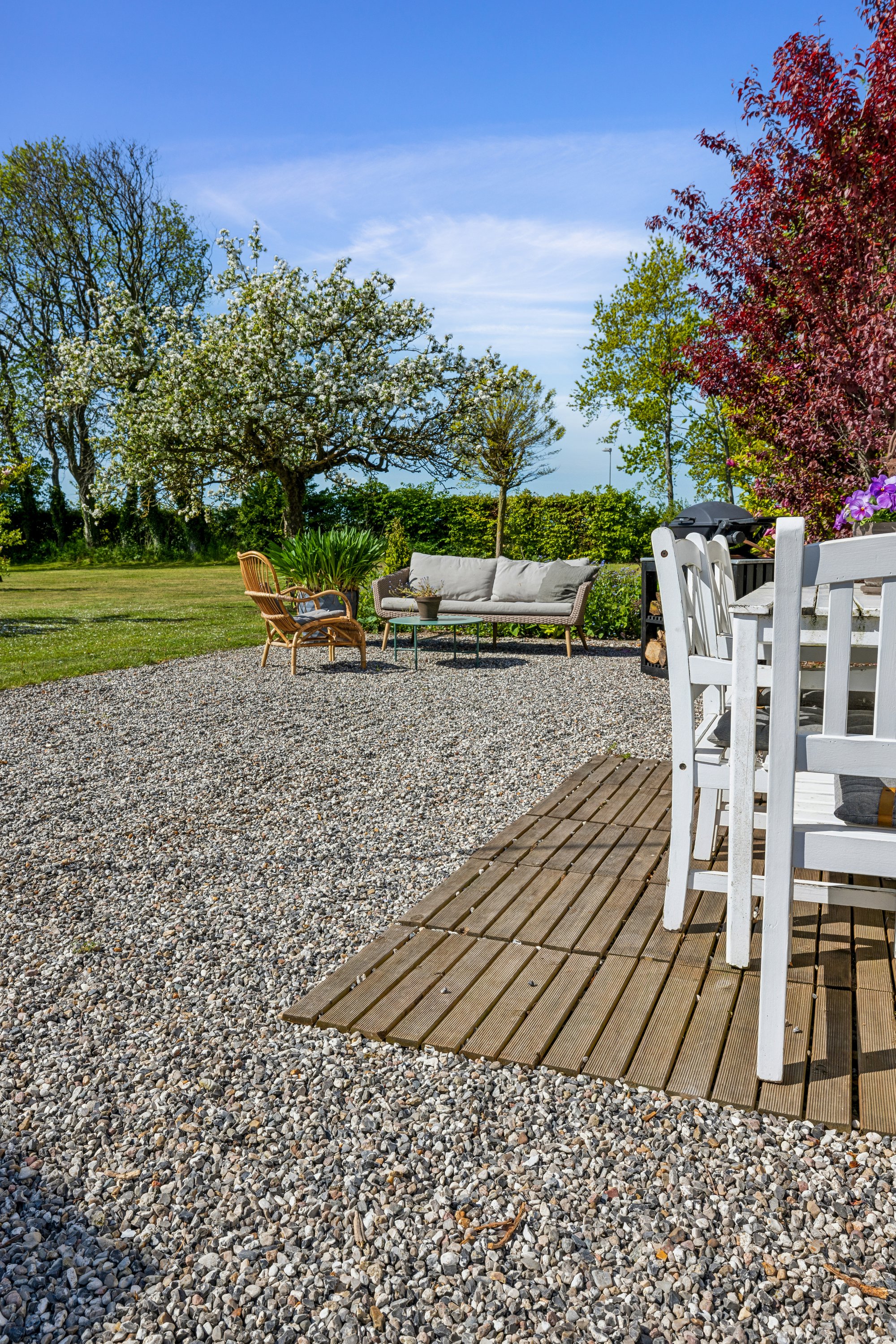 Fremhævet terrasse billede i fuldskærmstilstand. Billede af Ramskovvej 3, 8500 Grenaa