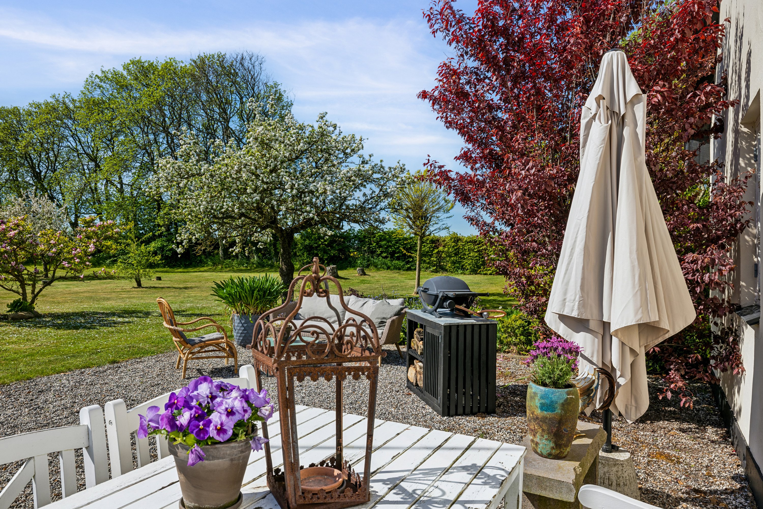 Fremhævet terrasse billede i fuldskærmstilstand. Billede af Ramskovvej 3, 8500 Grenaa