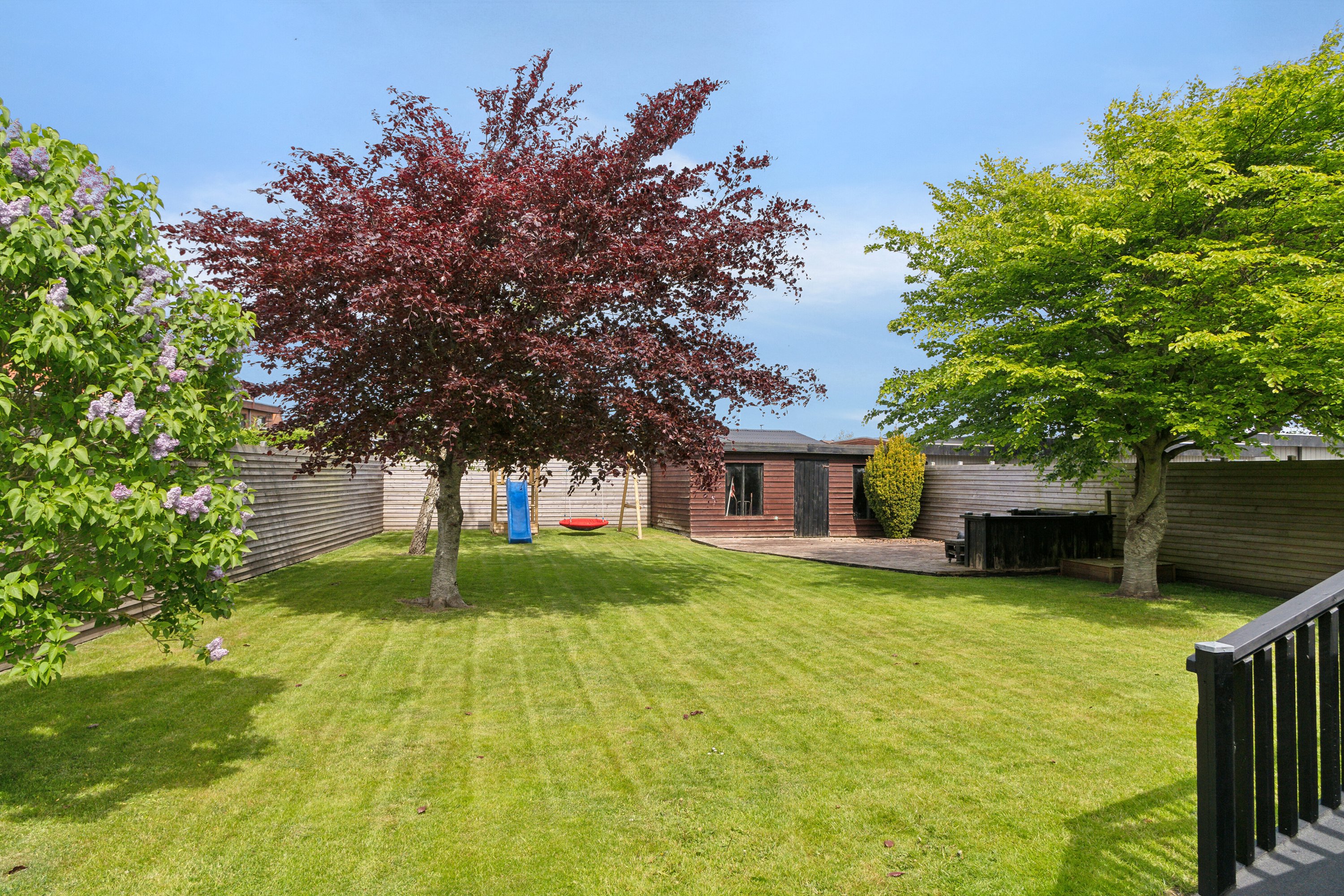 Fremhævet set fra haven billede i fuldskærmstilstand. Billede af Thylandsvej 51, 7700 Thisted
