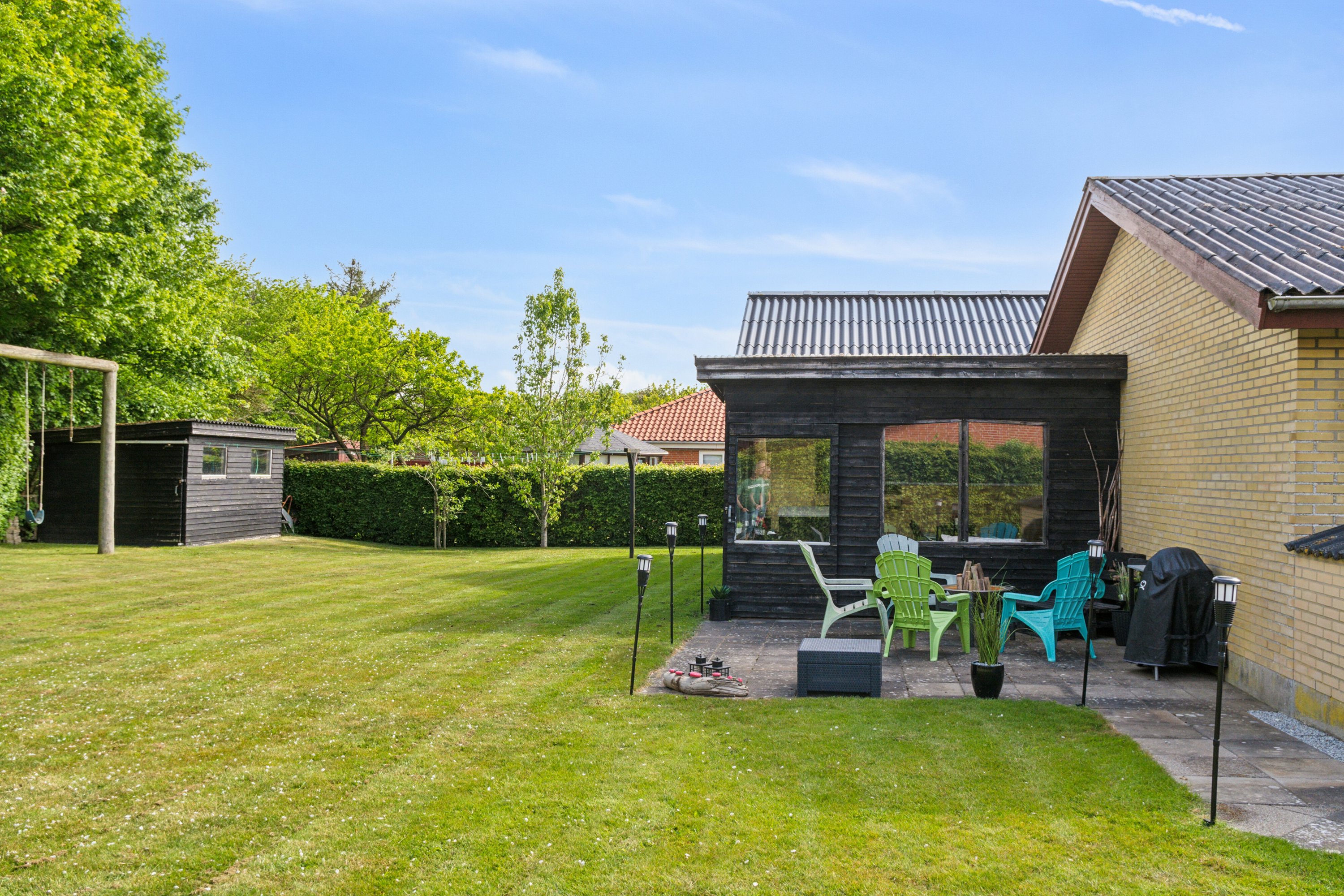 Fremhævet udendørs billede i fuldskærmstilstand. Billede af Rønheden 4, 7755 Bedsted Thy