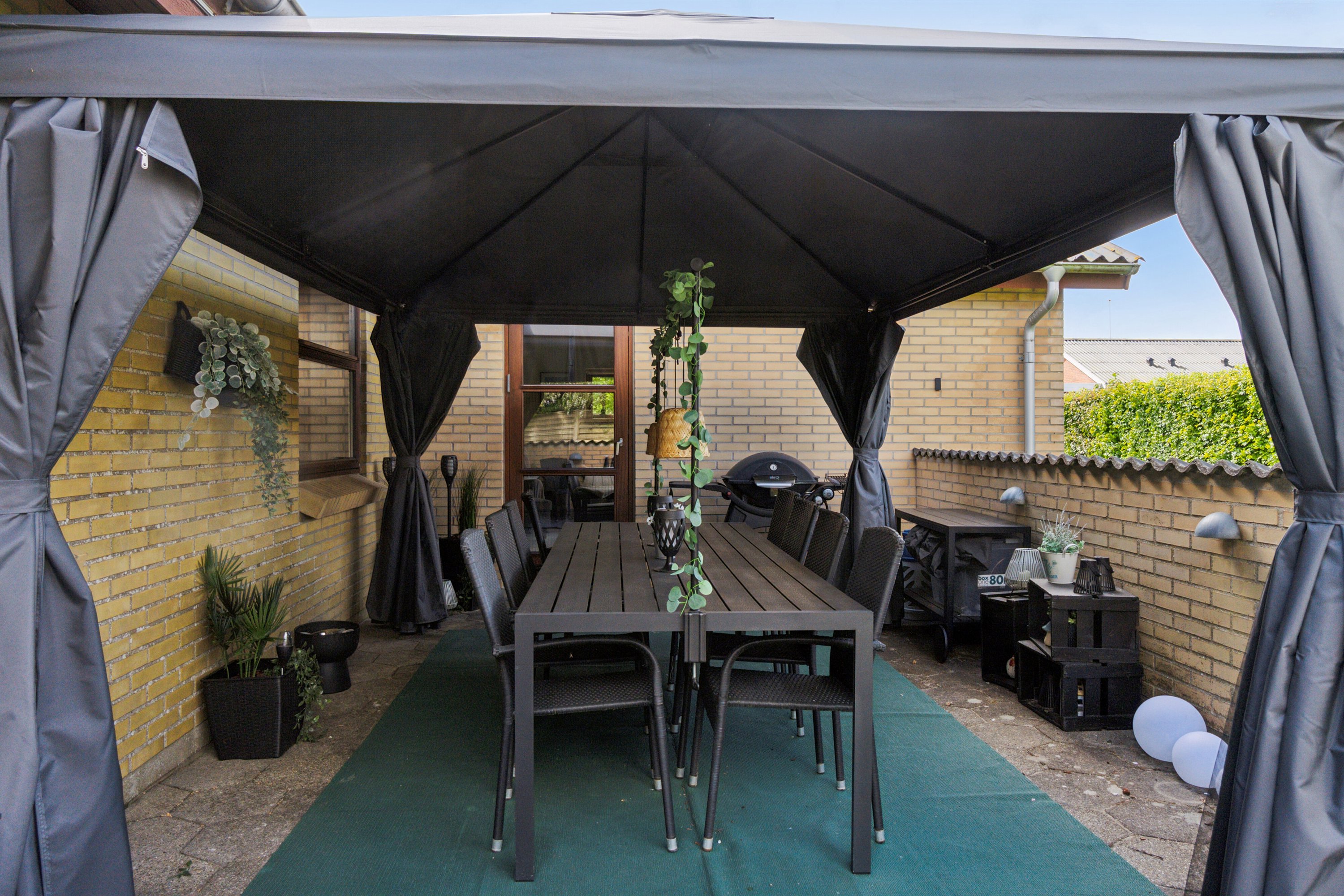 Fremhævet overdækket terrasse billede i fuldskærmstilstand. Billede af Rønheden 4, 7755 Bedsted Thy