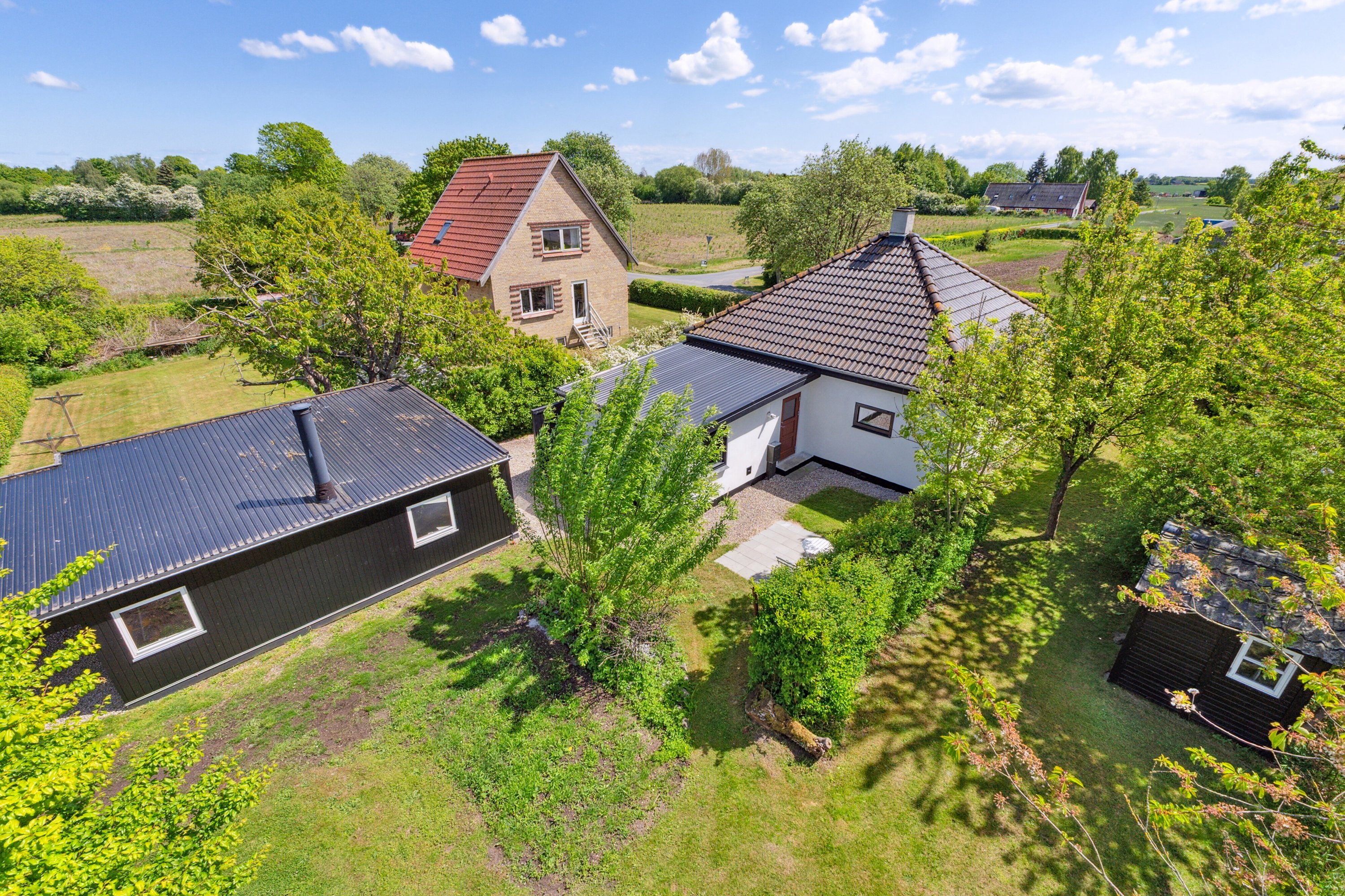 Fremhævet set fra haven billede i fuldskærmstilstand. Billede af Nyvej 22, Ulbølle, 5762 Vester Skerninge