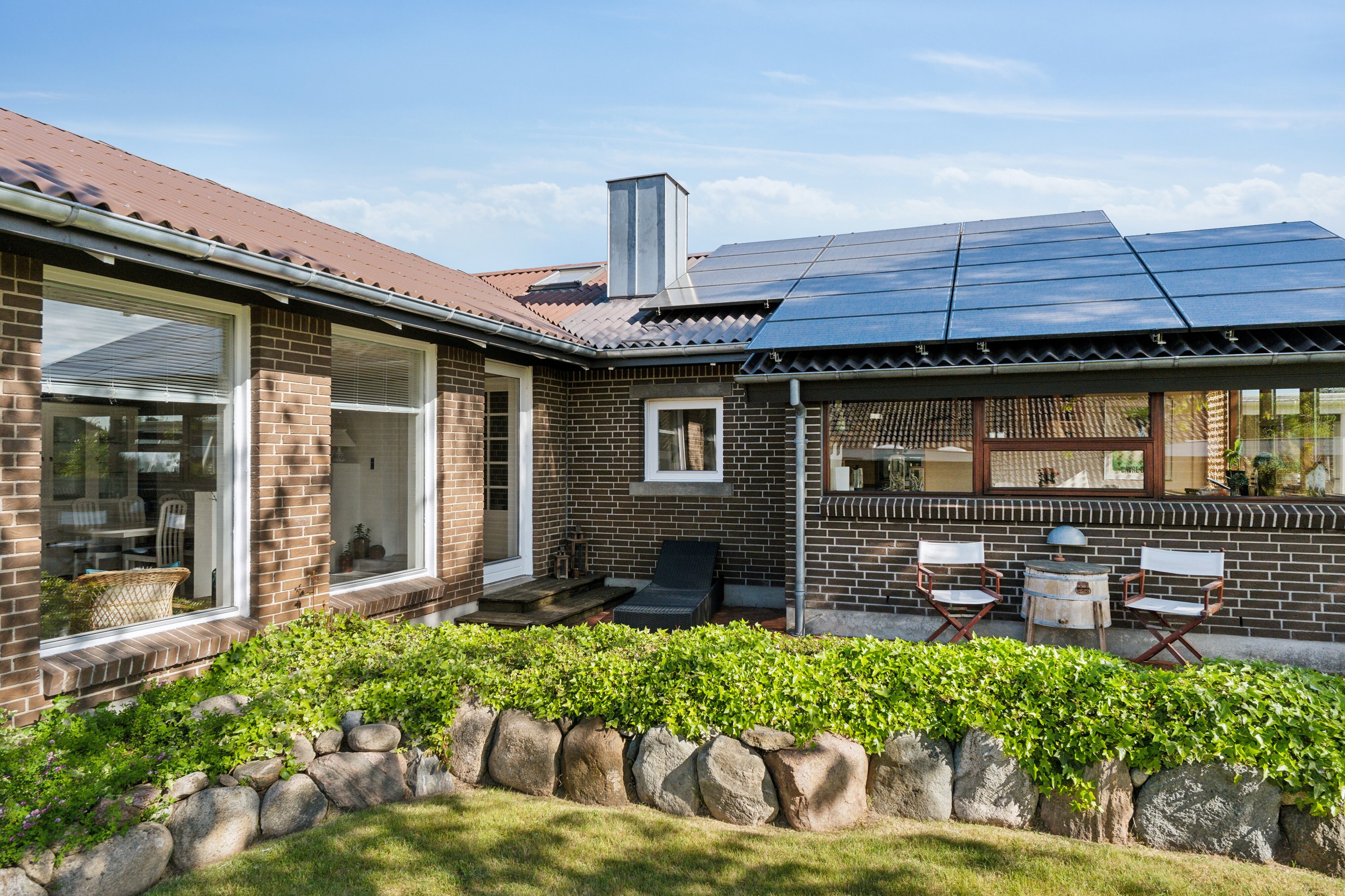 Fremhævet set fra haven billede i fuldskærmstilstand. Billede af Friggsvej 25, 9870 Sindal