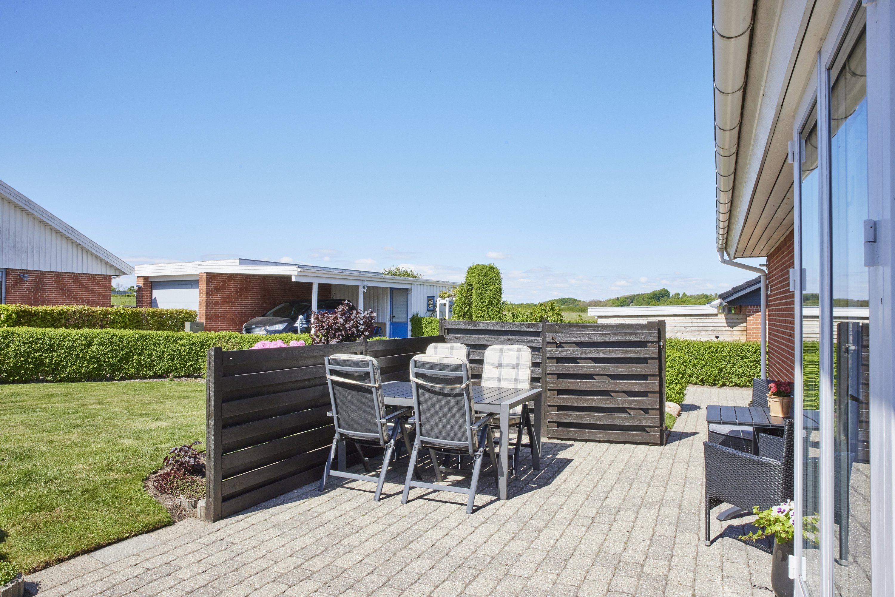 Fremhævet terrasse billede i fuldskærmstilstand. Billede af Vestermosevej 6B, Vrold, 8660 Skanderborg