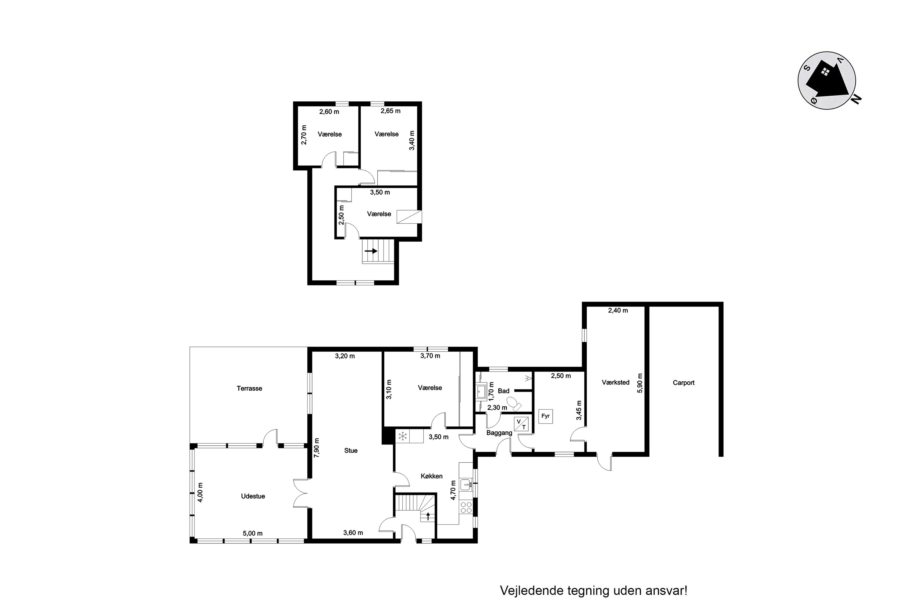 Plantegninger billede af Nørholmvej 7, Hoven, 6880 Tarm