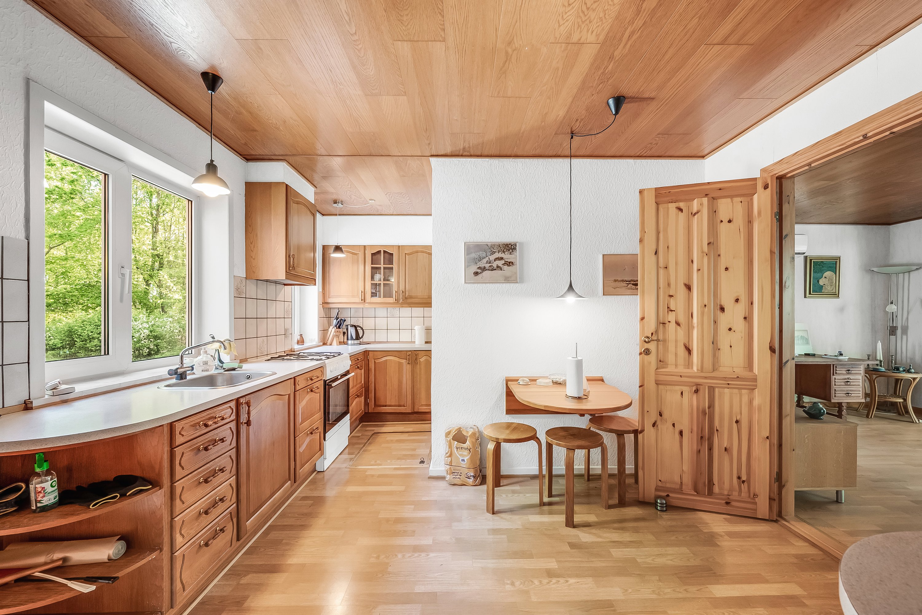 Fremhævet køkken billede i fuldskærmstilstand. Billede af Nørholmvej 7, Hoven, 6880 Tarm