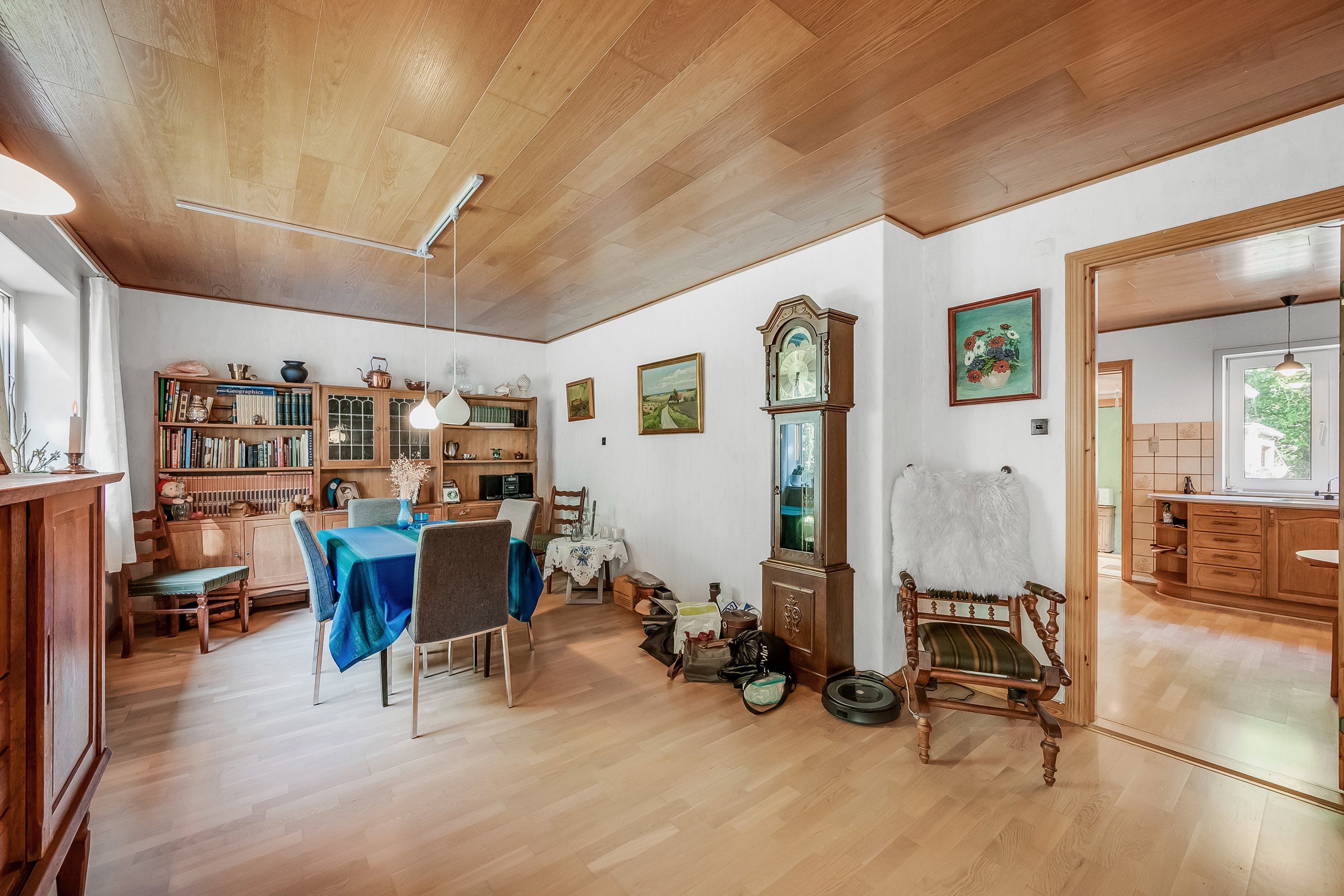 Fremhævet stue billede i fuldskærmstilstand. Billede af Nørholmvej 7, Hoven, 6880 Tarm