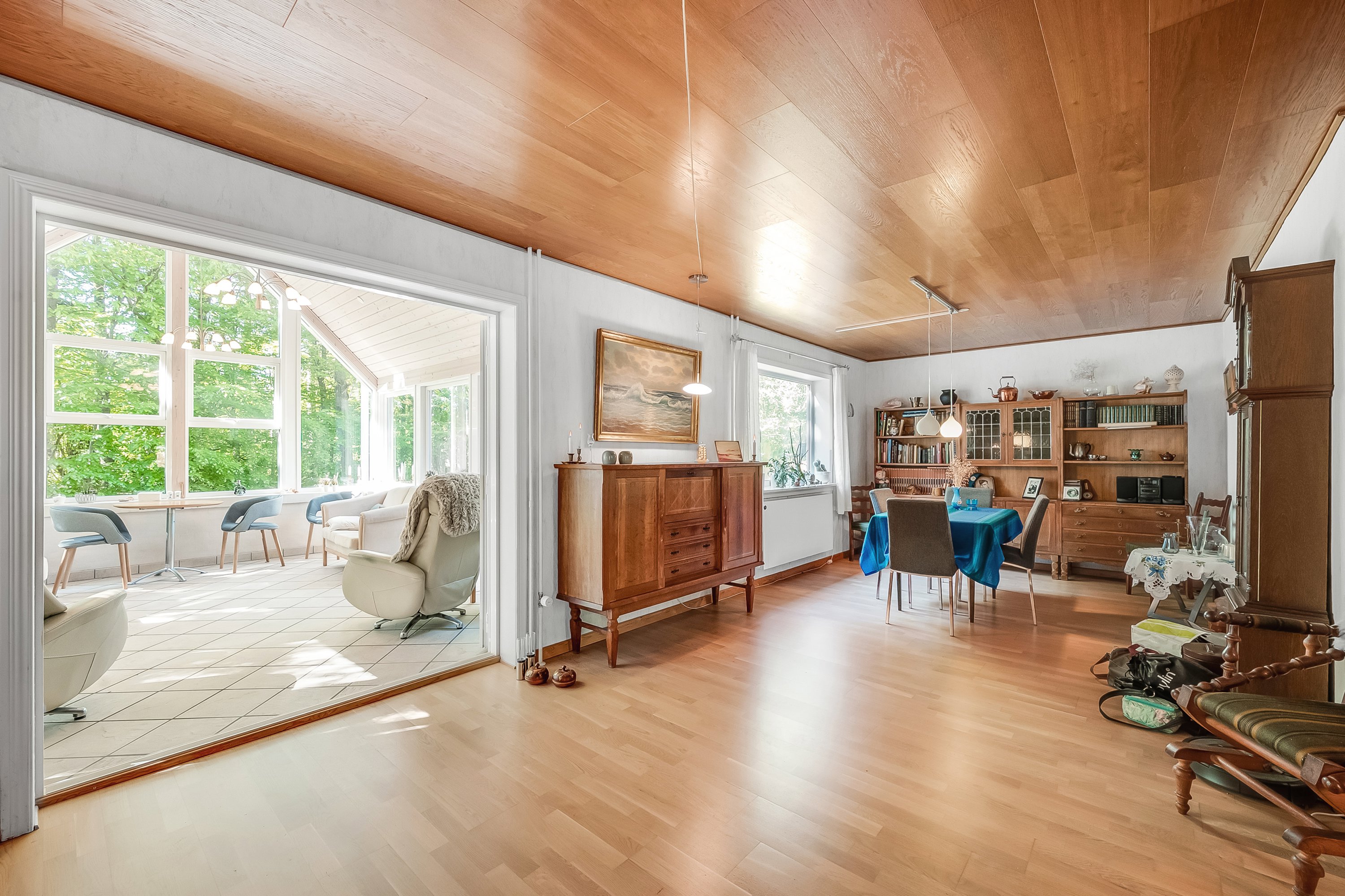 Fremhævet stue billede i fuldskærmstilstand. Billede af Nørholmvej 7, Hoven, 6880 Tarm