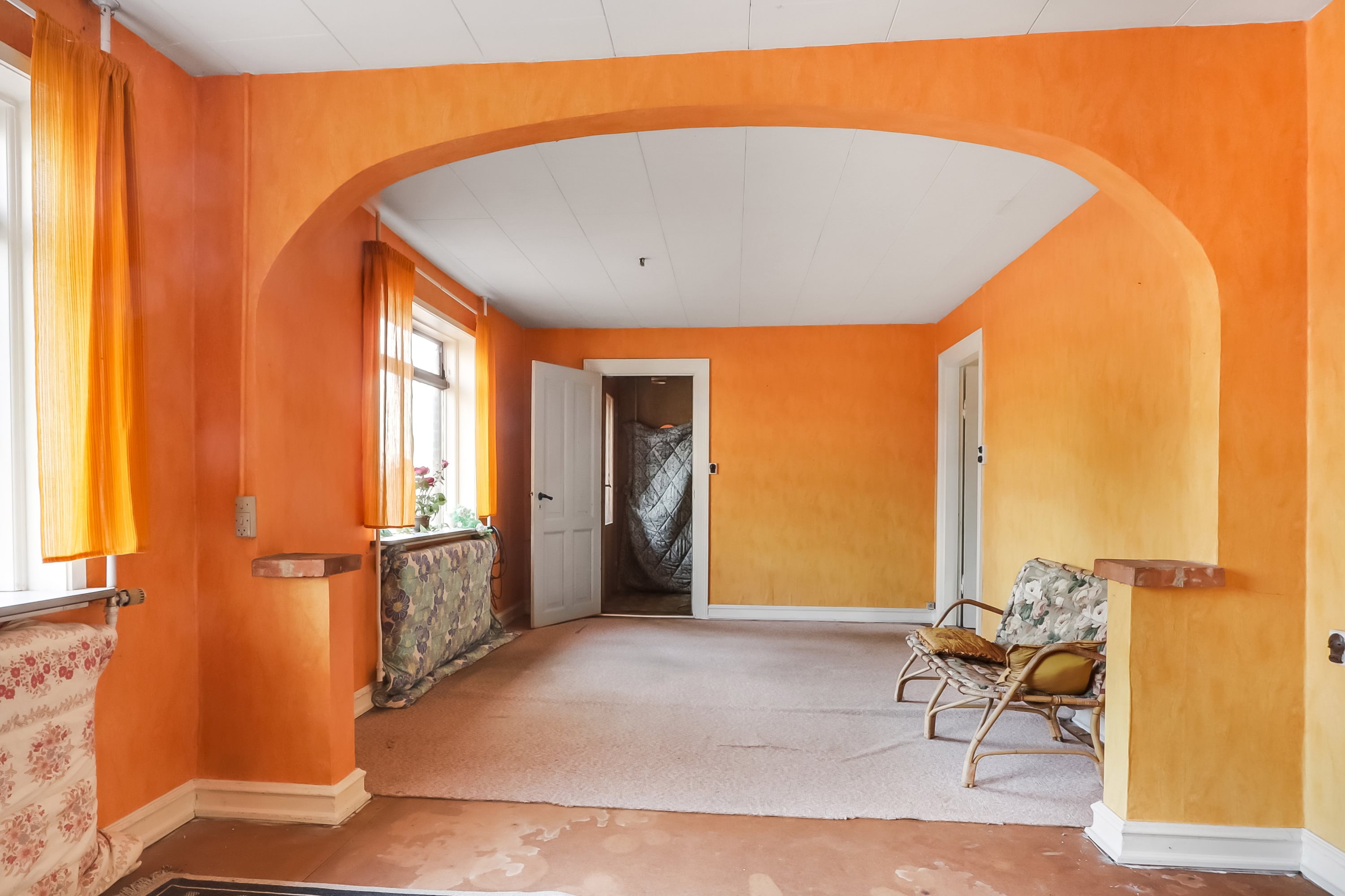 Fremhævet stue billede i fuldskærmstilstand. Billede af Ørbækvej 246, Lakkendrup, 5883 Oure