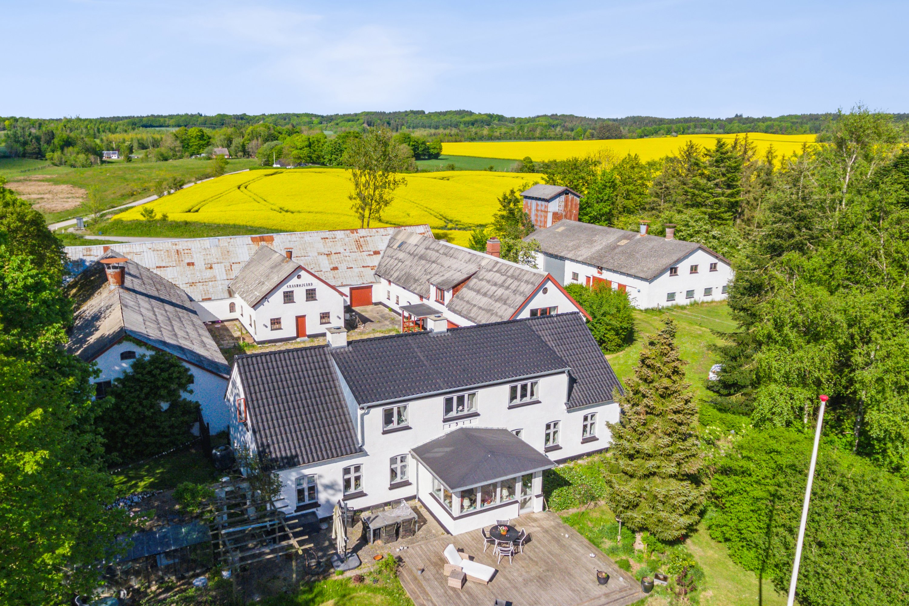 Fremhævet luftfoto billede i fuldskærmstilstand. Billede af Tolstrupvej 6, Thorup, 9330 Dronninglund