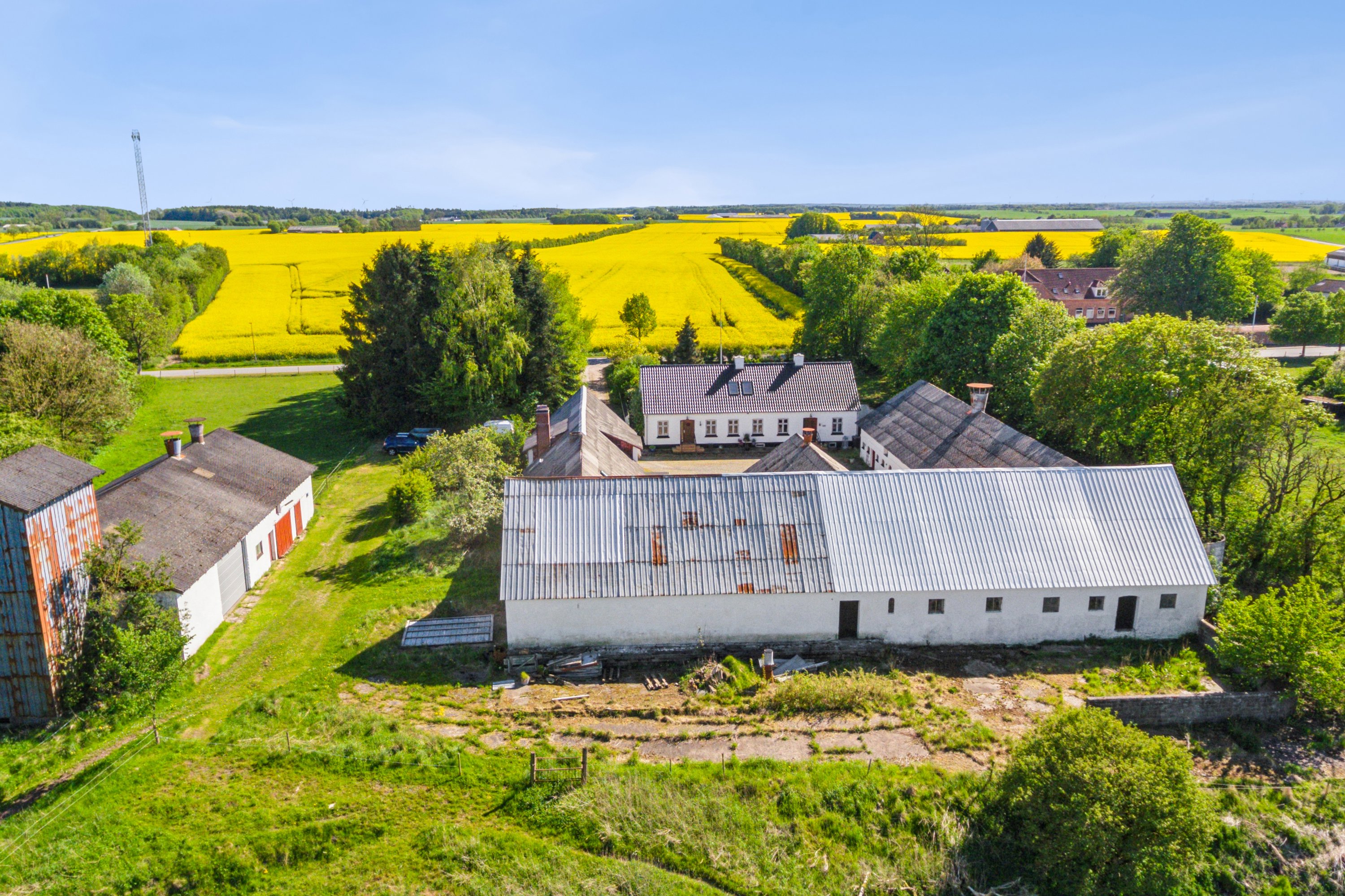 Fremhævet luftfoto billede i fuldskærmstilstand. Billede af Tolstrupvej 6, Thorup, 9330 Dronninglund