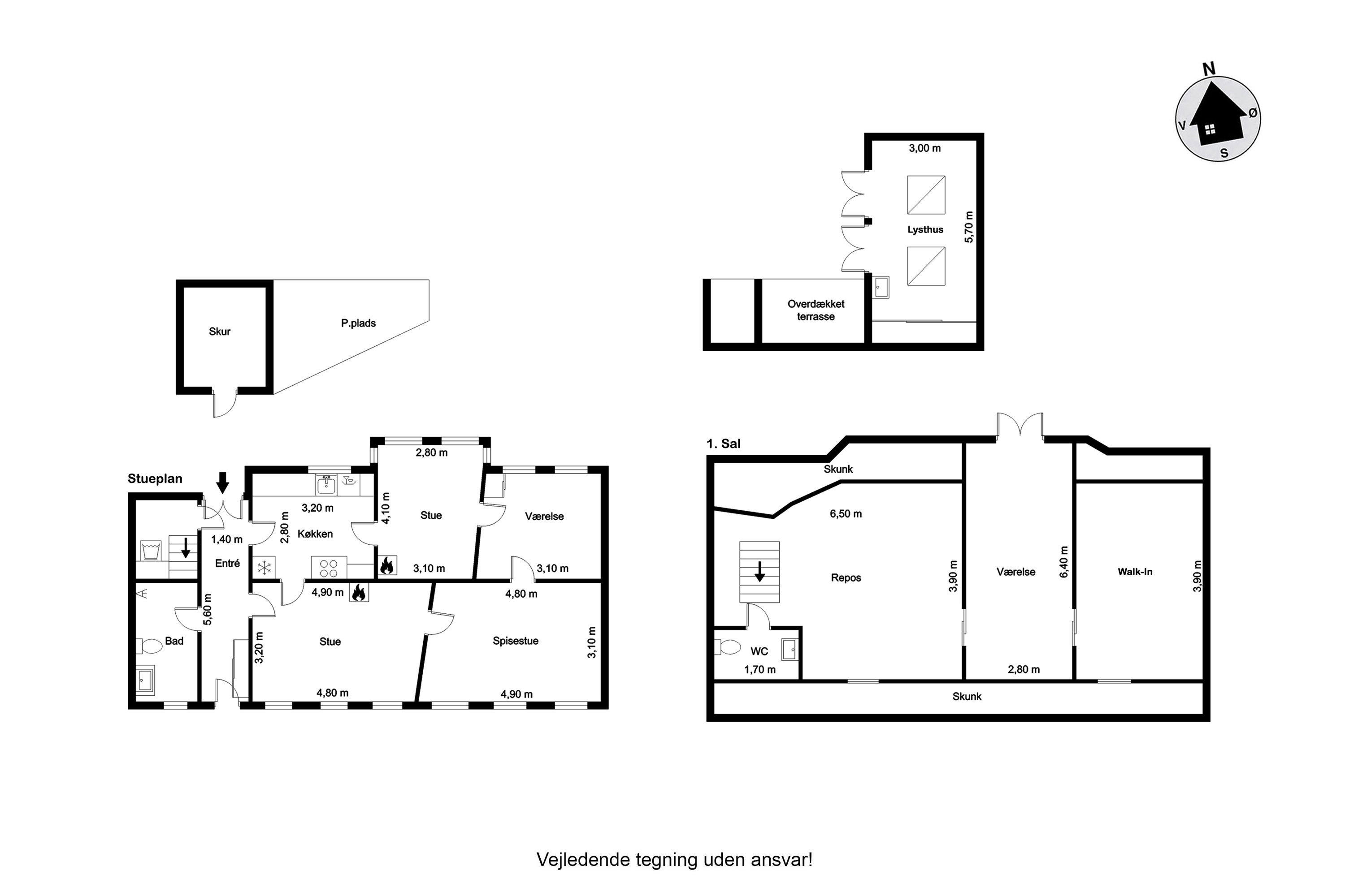Plantegninger billede af Østervej 8, Nordby, 6720 Fanø