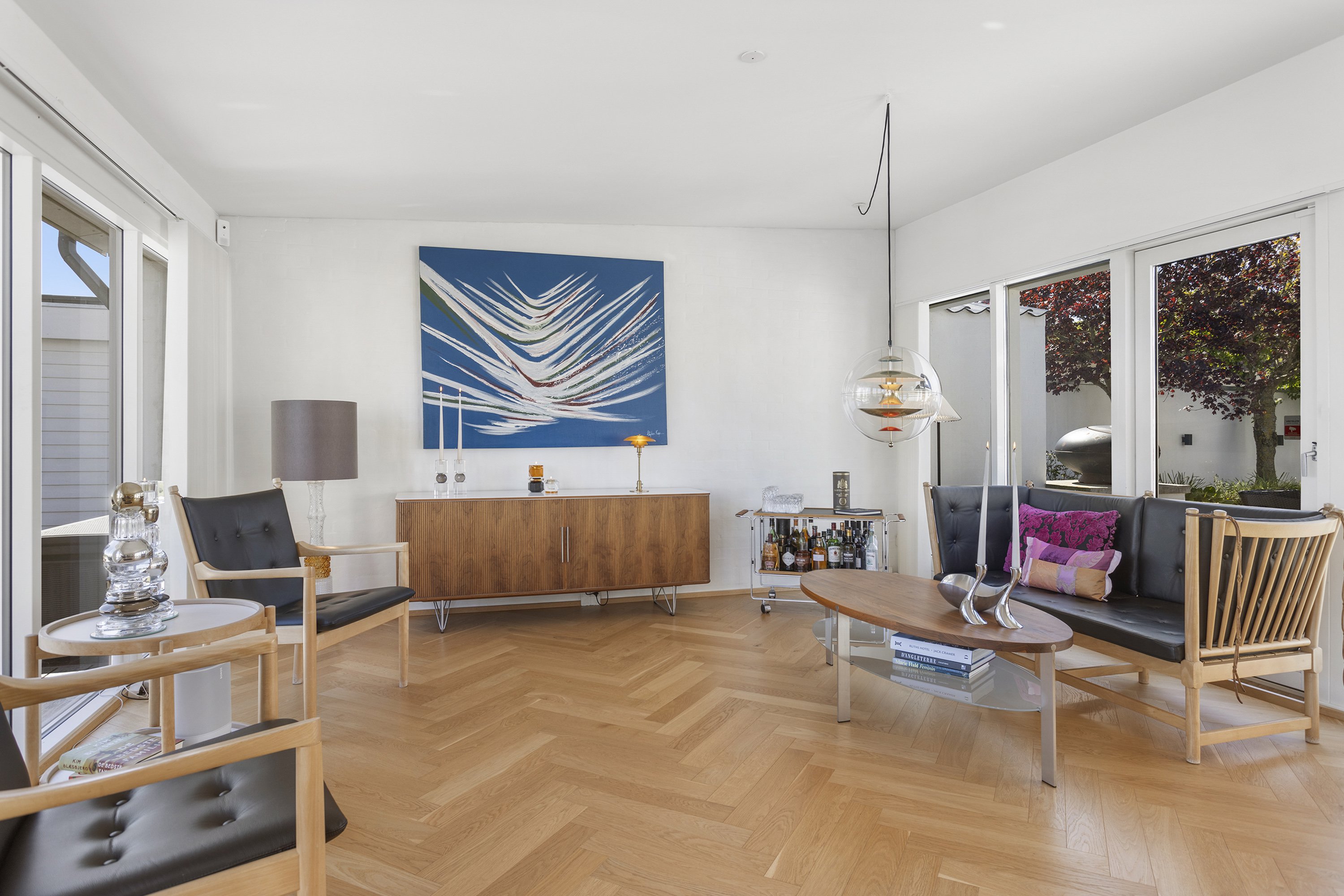 Fremhævet stue billede i fuldskærmstilstand. Billede af Brovigvej 10, 9900 Frederikshavn