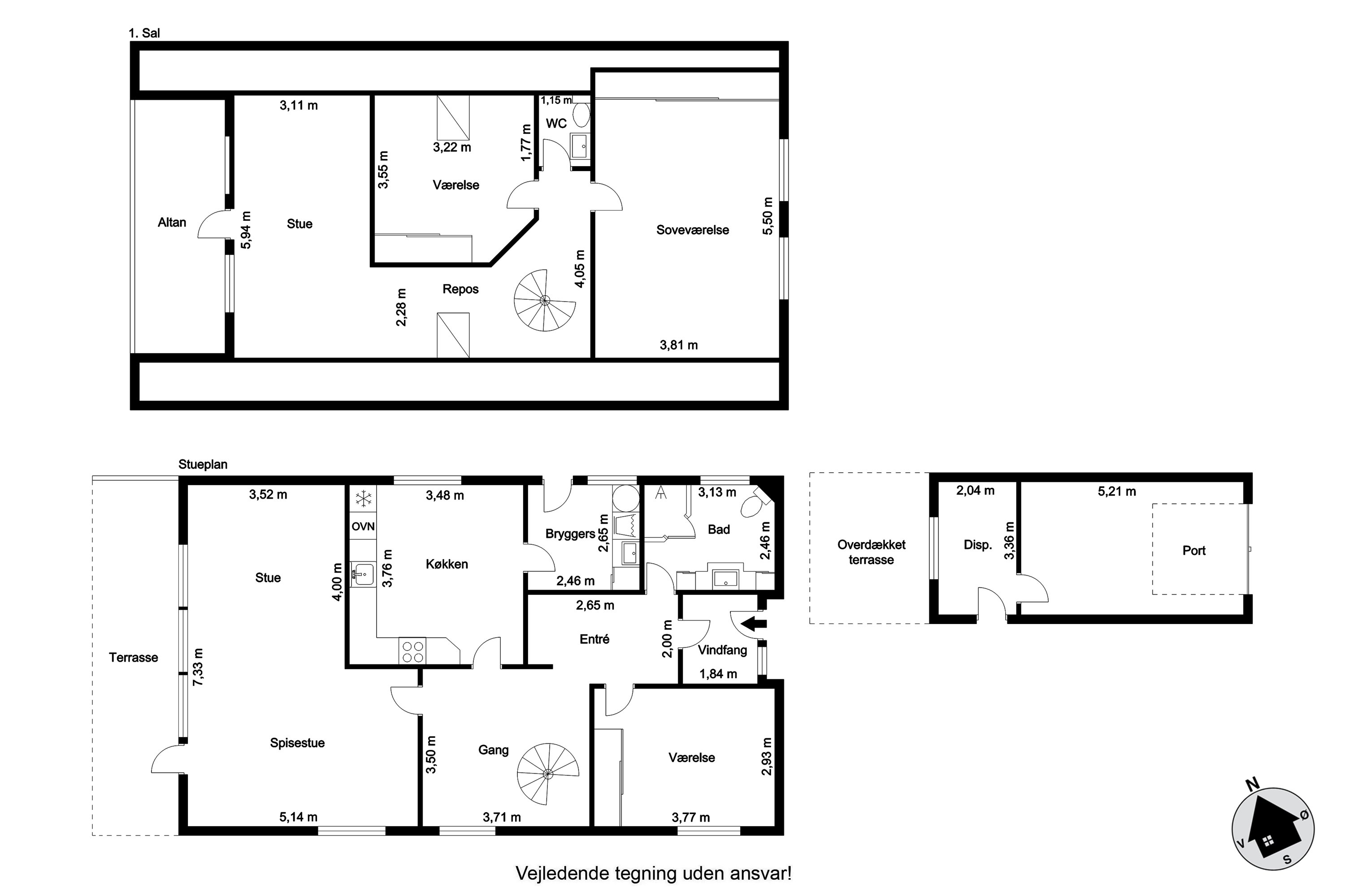 Plantegninger billede af Nyvangen 22, 9870 Sindal