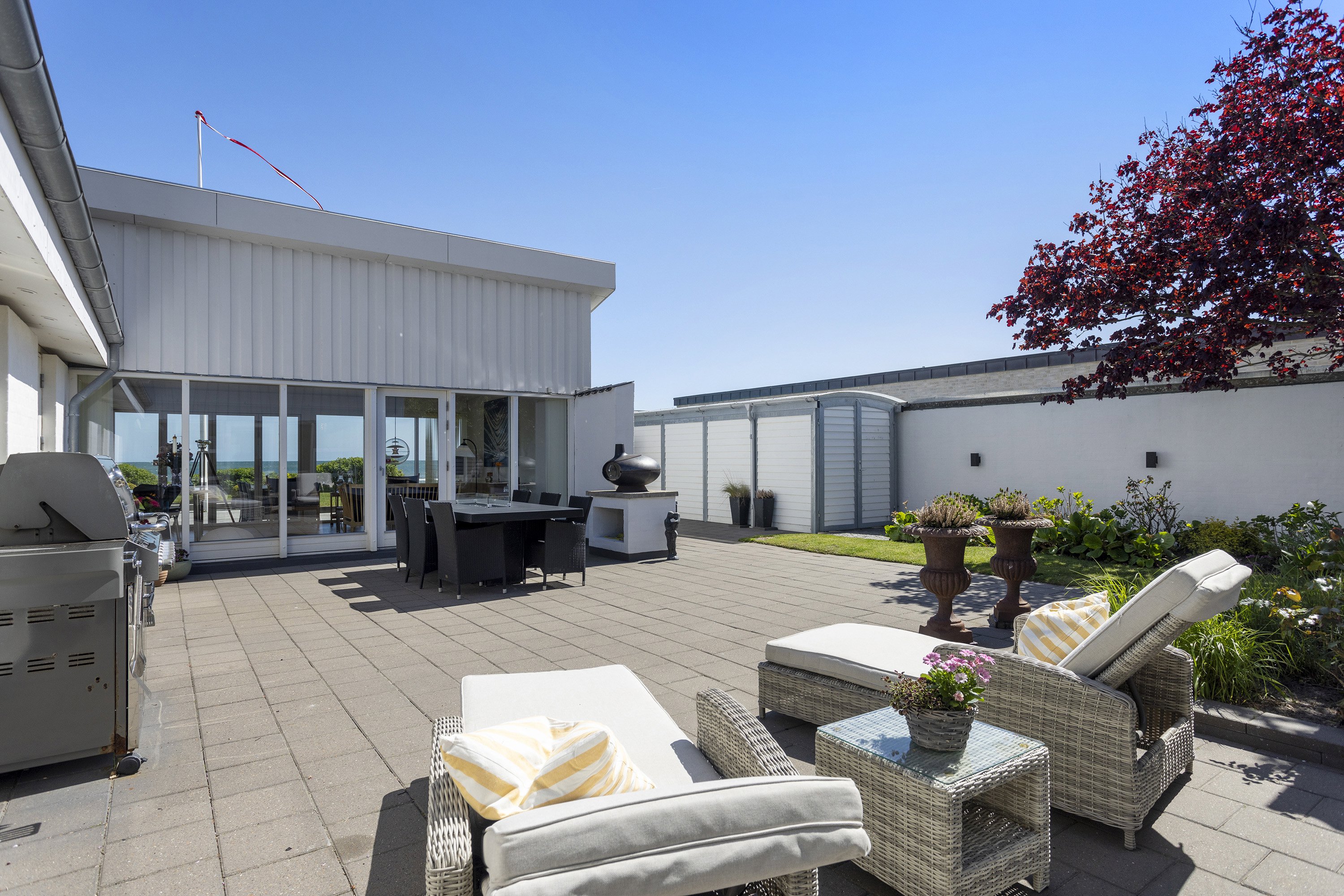 Fremhævet terrasse billede i fuldskærmstilstand. Billede af Brovigvej 10, 9900 Frederikshavn