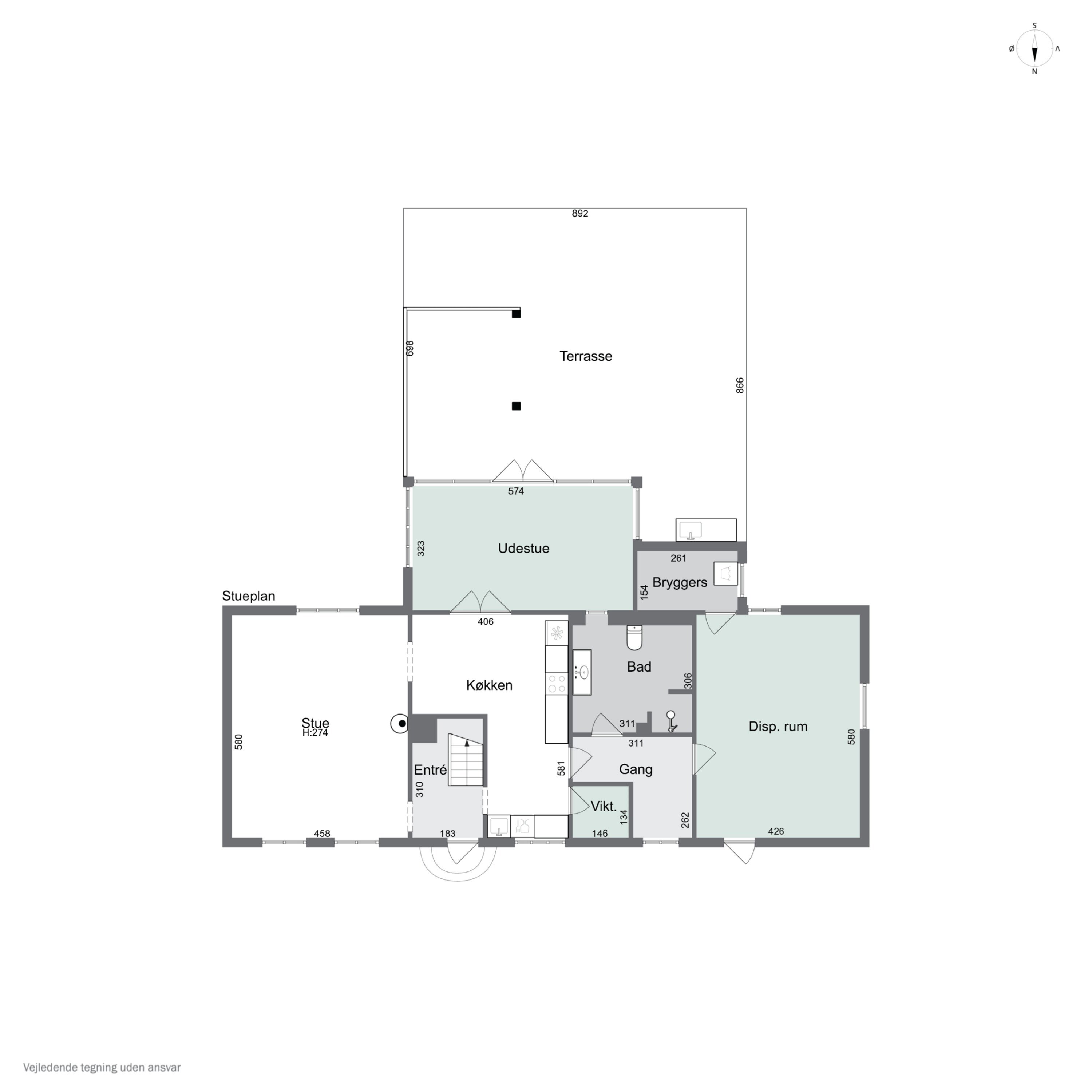 Plantegninger billede af Næstved Landevej 10, 4250 Fuglebjerg