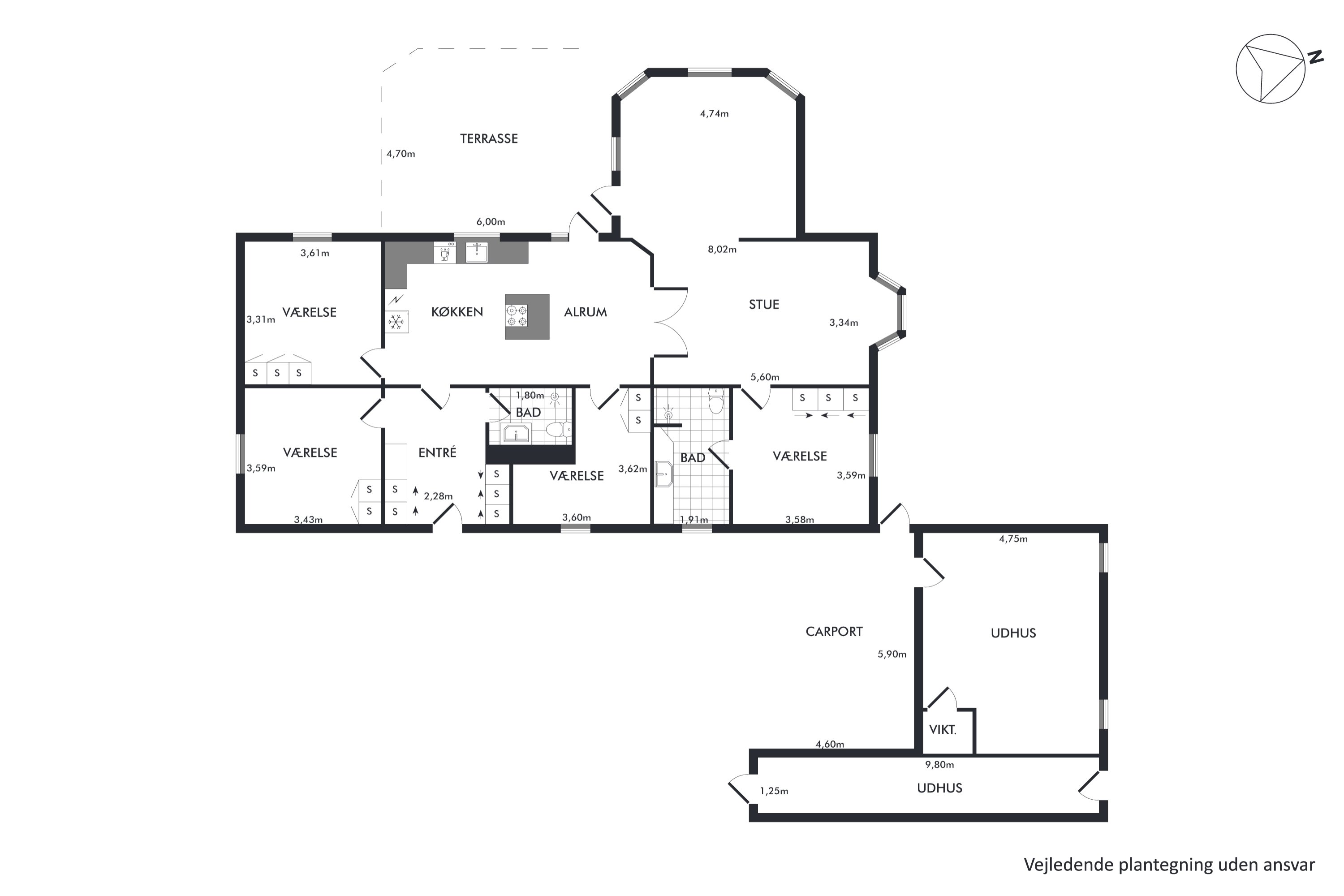 Plantegninger billede af Isaksvej 63, 9490 Pandrup