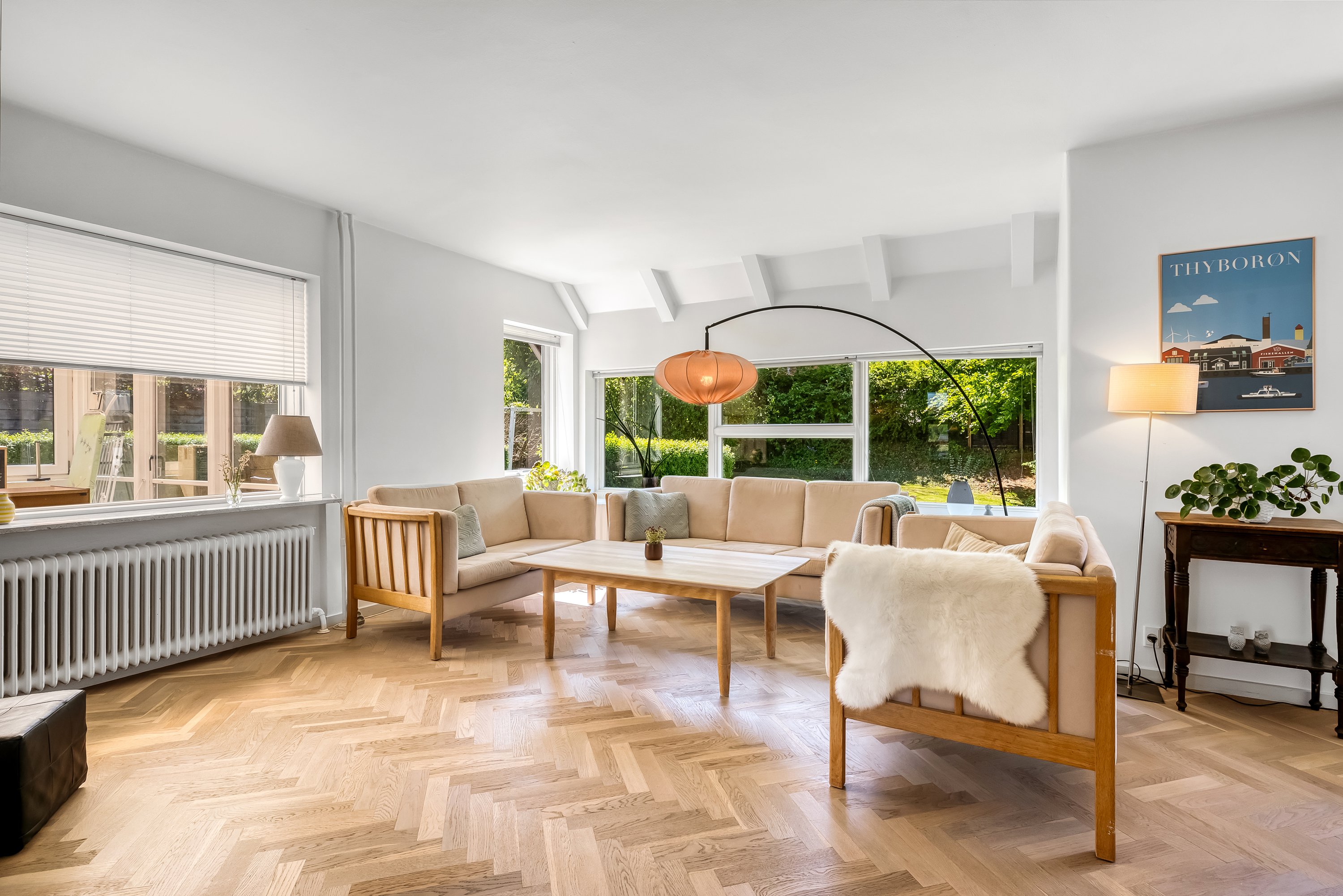 Fremhævet stue billede i fuldskærmstilstand. Billede af Søvejen 34B, 7620 Lemvig