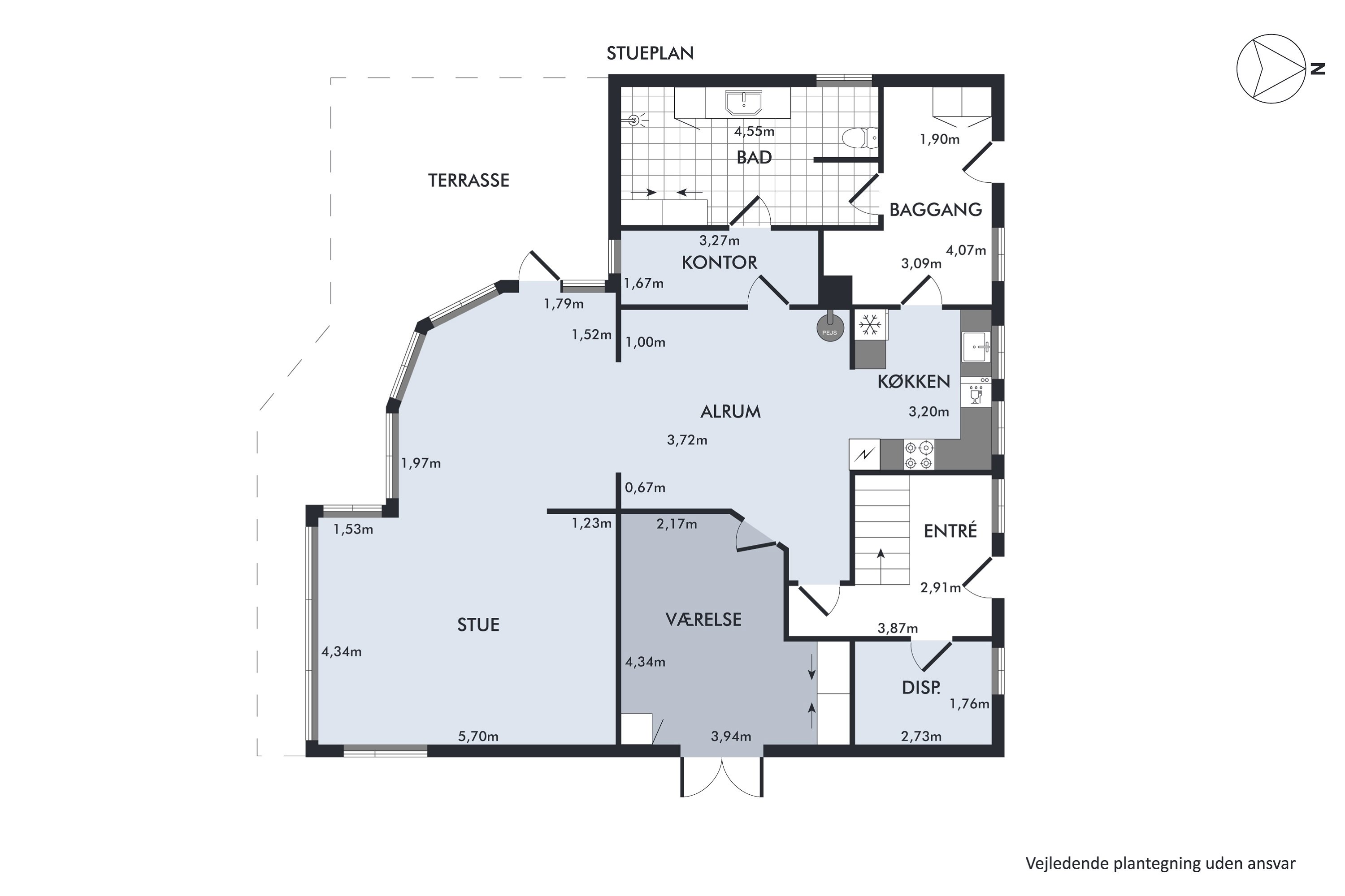Plantegninger billede af Højvej 14, Tæbring, 7900 Nykøbing M