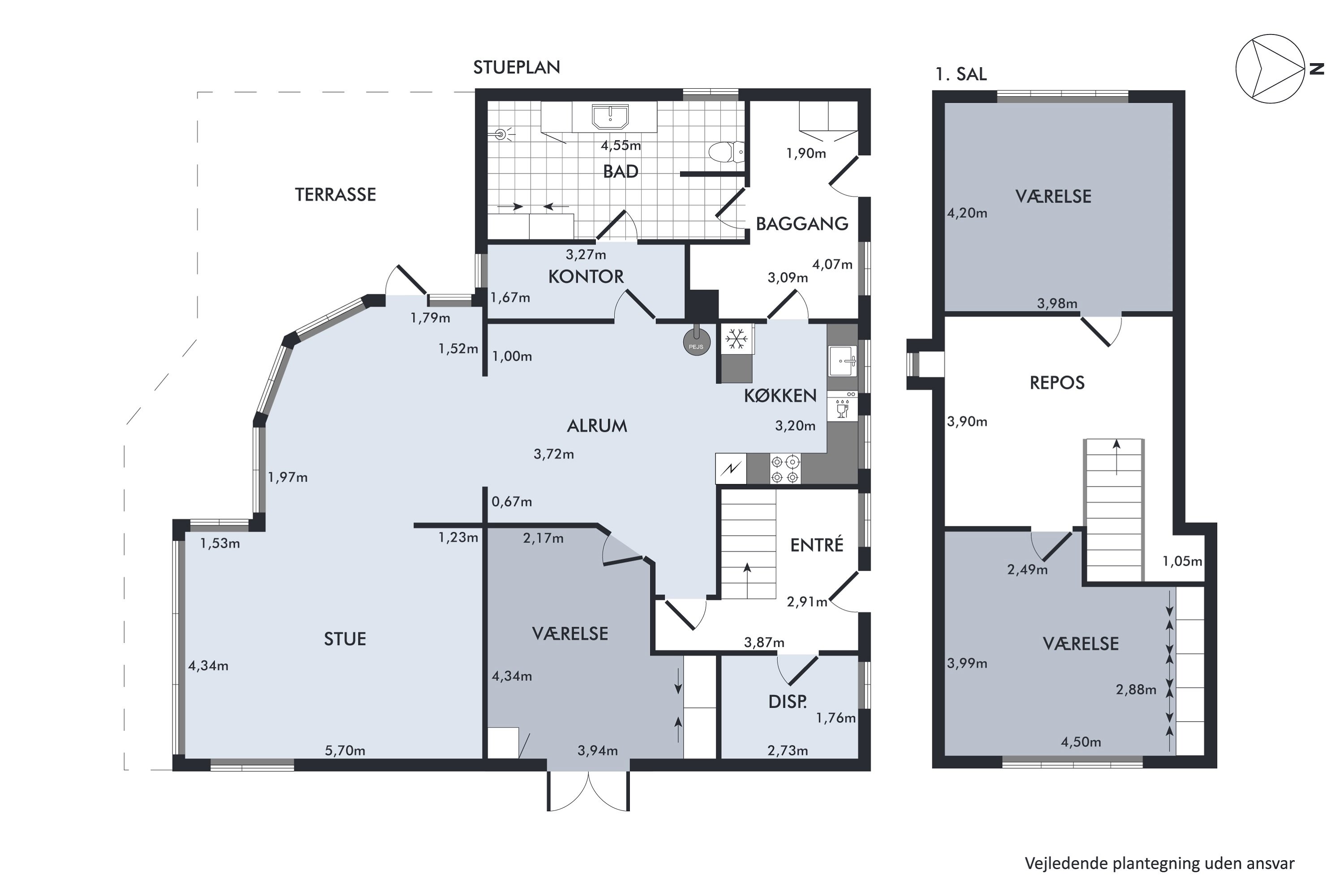 Plantegninger billede af Højvej 14, Tæbring, 7900 Nykøbing M