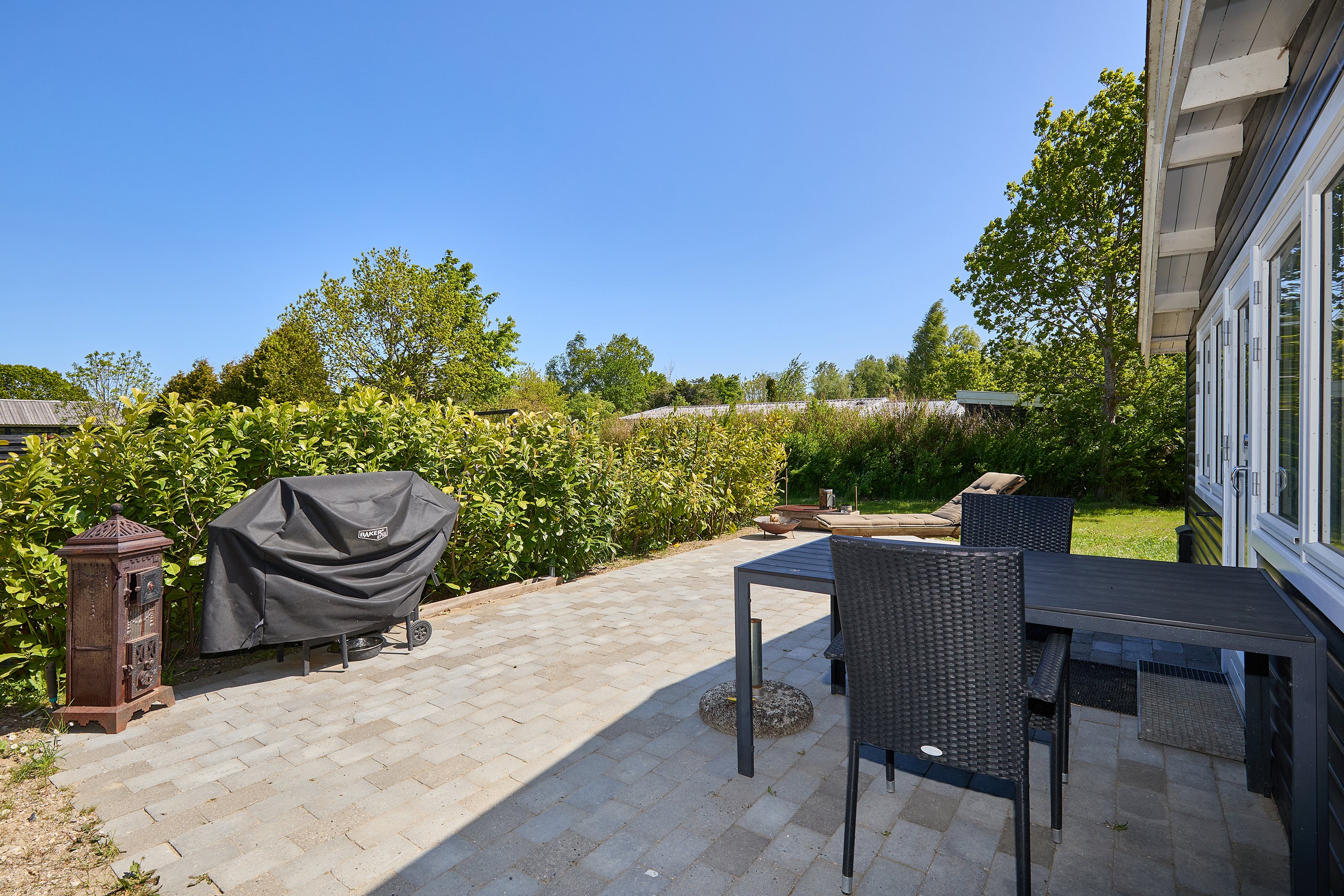 Fremhævet terrasse billede i fuldskærmstilstand. Billede af Mathiesens Enghave 13, Kulhuse, 3630 Jægerspris