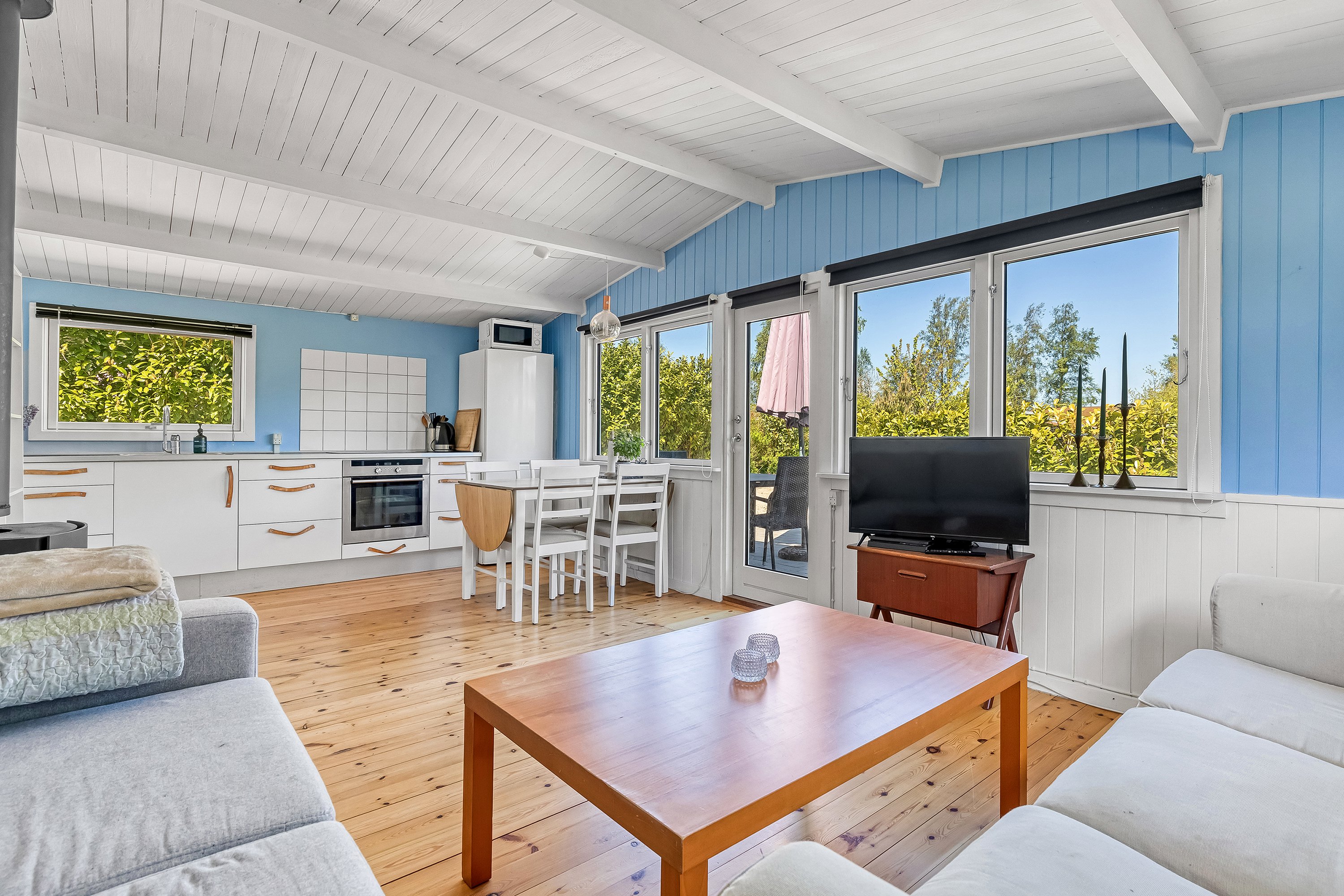 Fremhævet stue billede i fuldskærmstilstand. Billede af Mathiesens Enghave 13, Kulhuse, 3630 Jægerspris