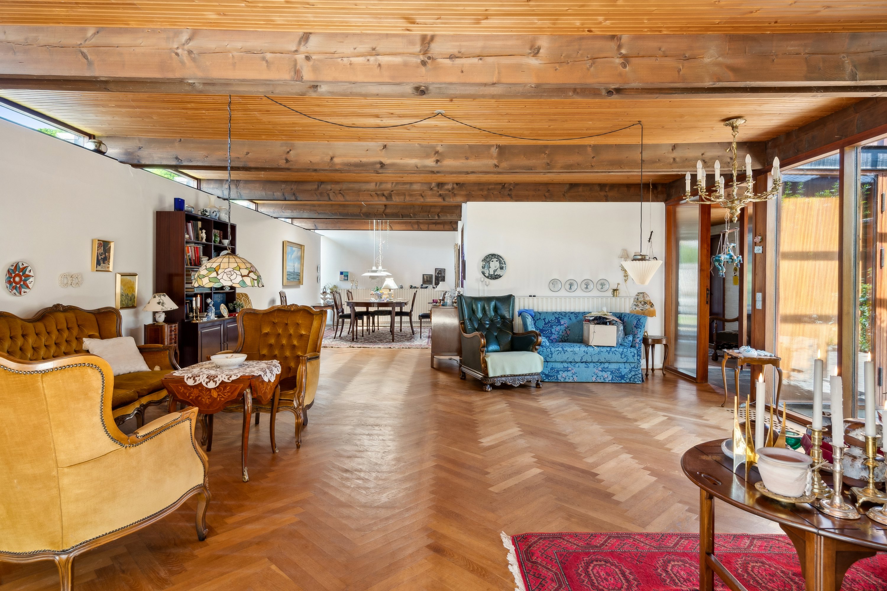 Fremhævet stue billede i fuldskærmstilstand. Billede af Skovvej 3, 9560 Hadsund