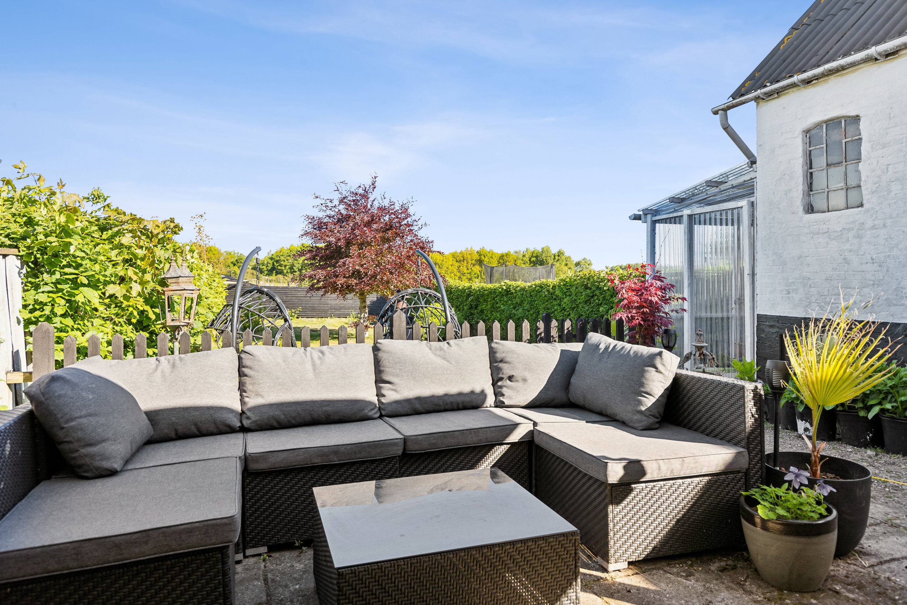 Fremhævet terrasse billede i fuldskærmstilstand. Billede af Hovedgaden 109, 4295 Stenlille