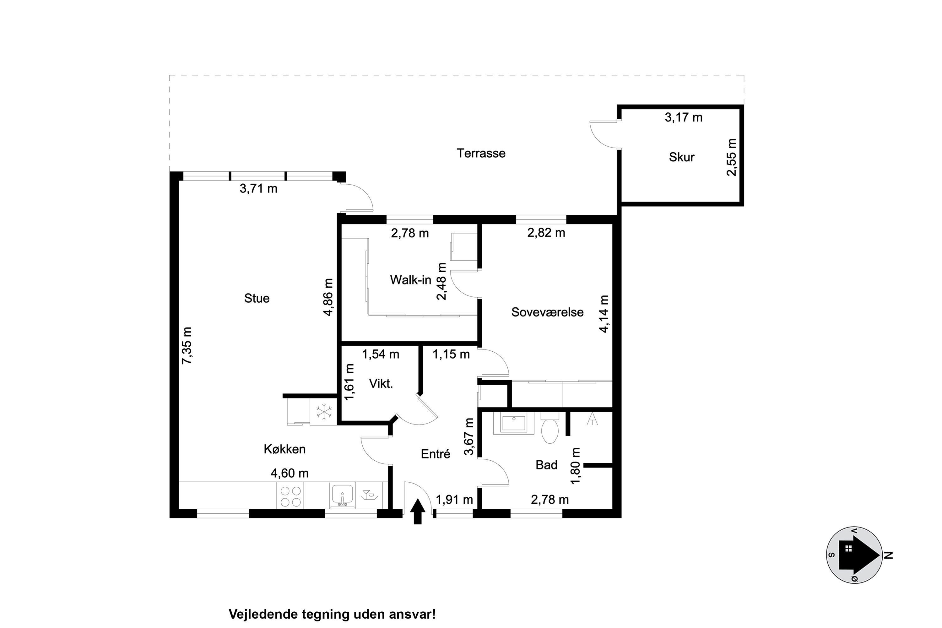 Plantegninger billede af Søndervang 10A, 9600 Aars