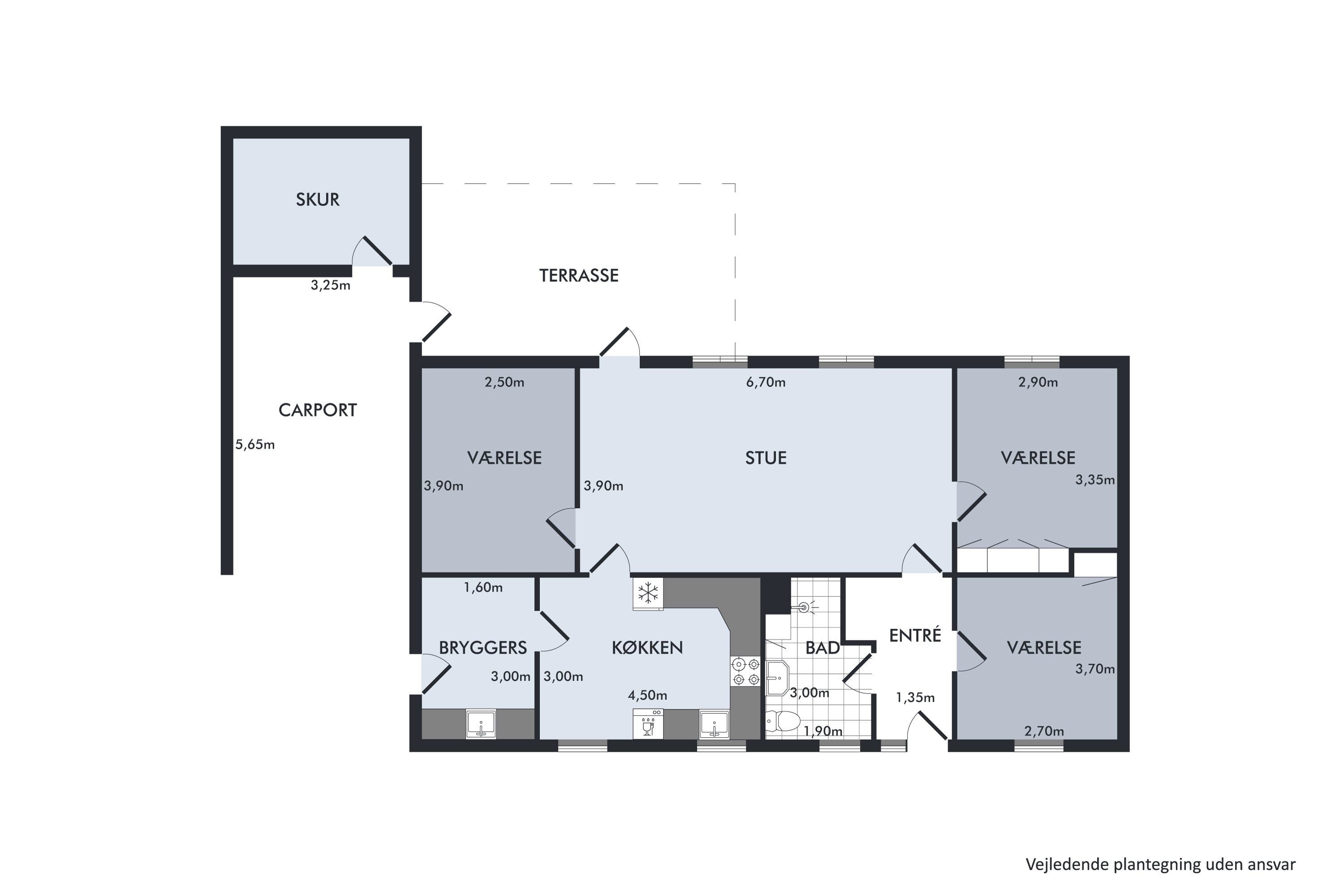 Plantegninger billede af Sofienlundparken 12A, 8860 Ulstrup
