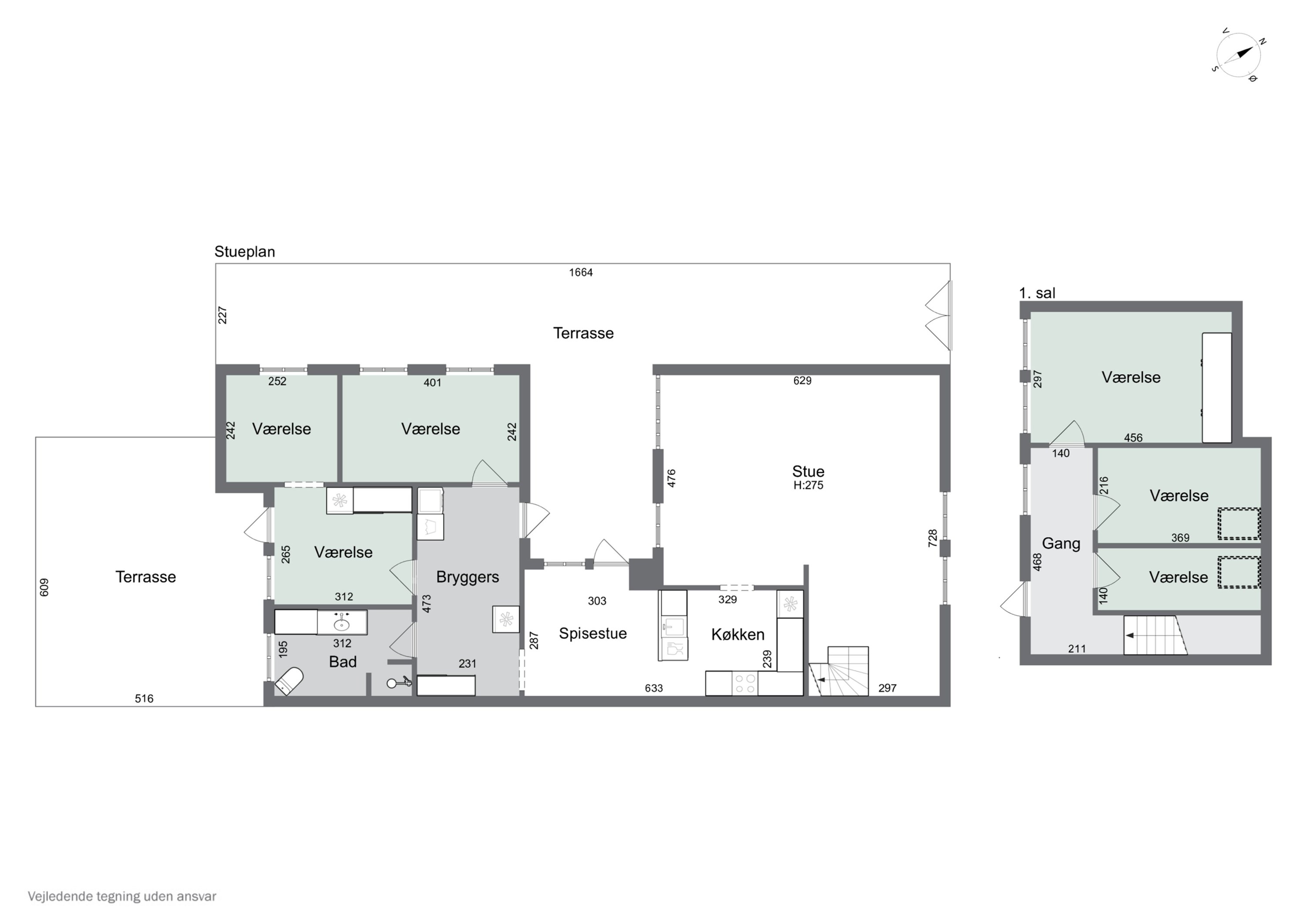 Plantegninger billede af Tværgade 19, 5400 Bogense