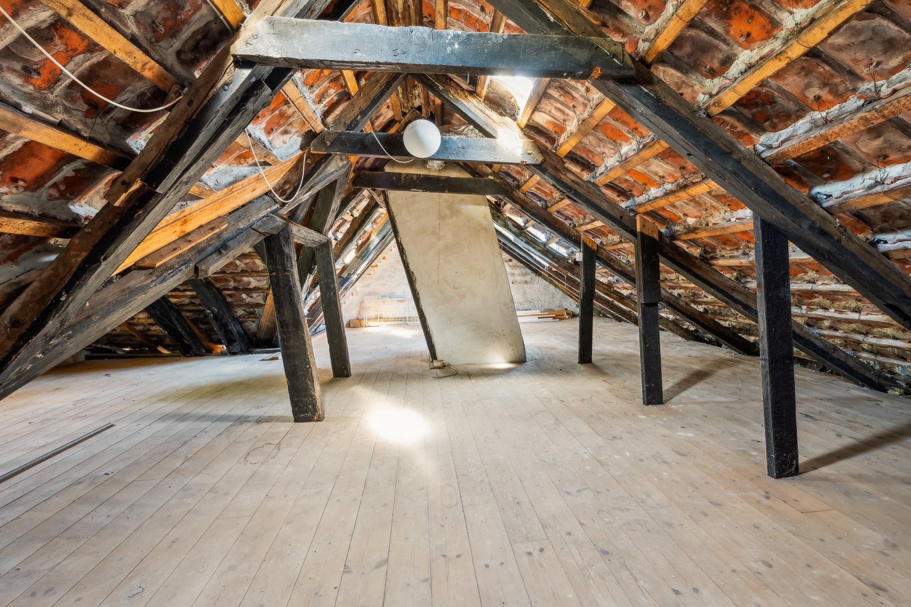 Fremhævet loftrum billede i fuldskærmstilstand. Billede af Lappen 18, 3000 Helsingør