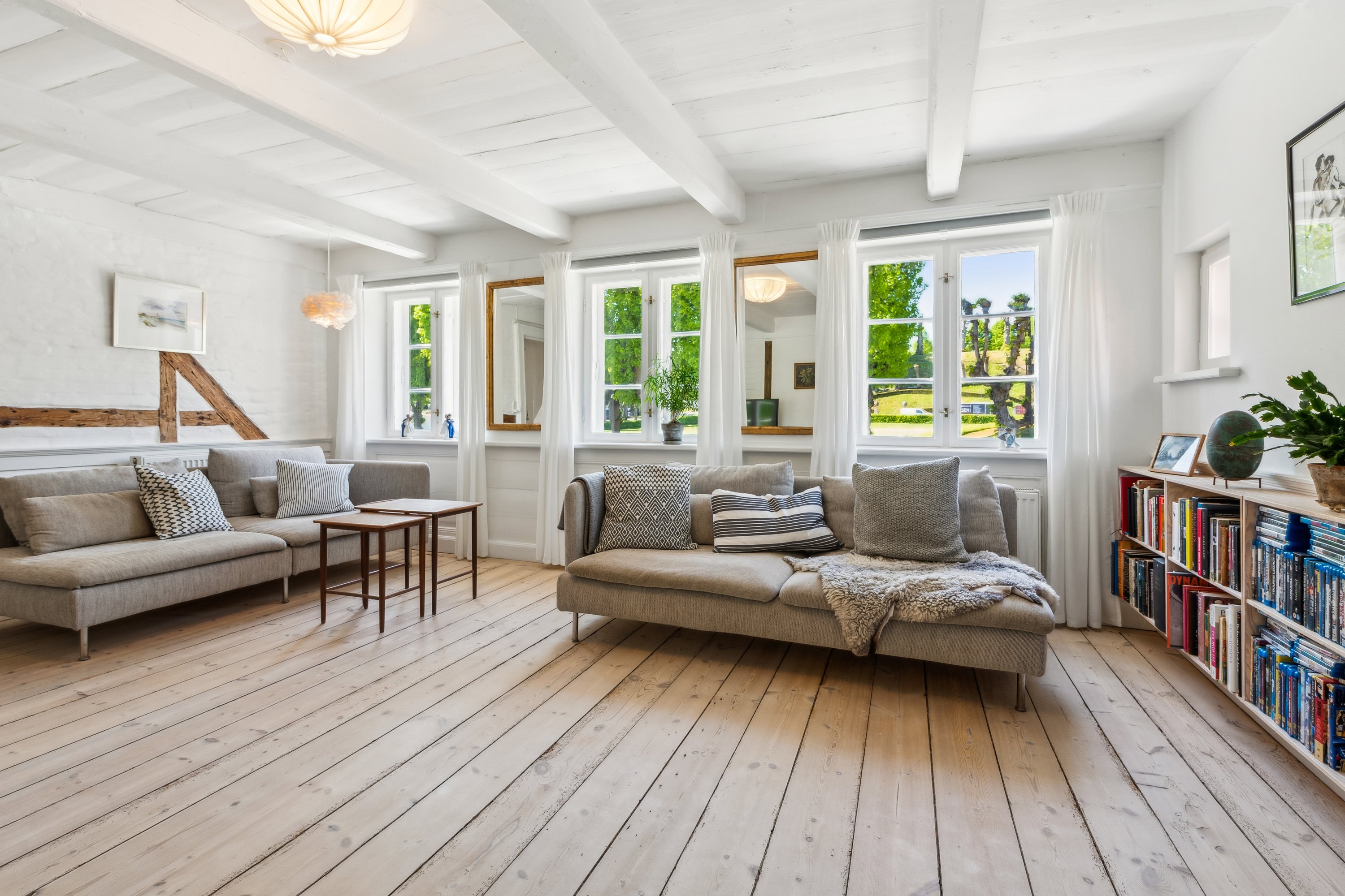 Fremhævet stue 1. sal billede i fuldskærmstilstand. Billede af Lappen 18, 3000 Helsingør