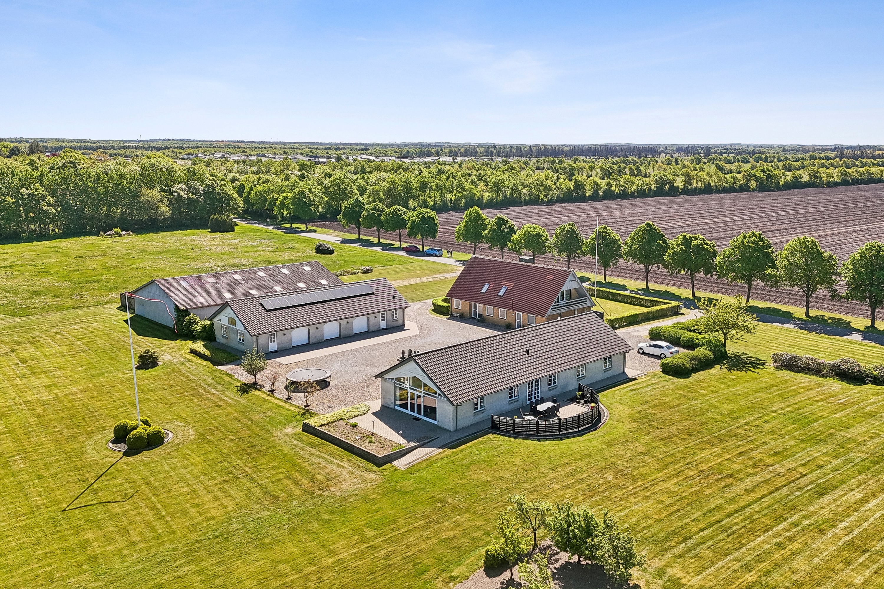 Miniaturebillede 1: luftfoto. Billede af Morsbølvej 84, Morsbøl, 7200 Grindsted