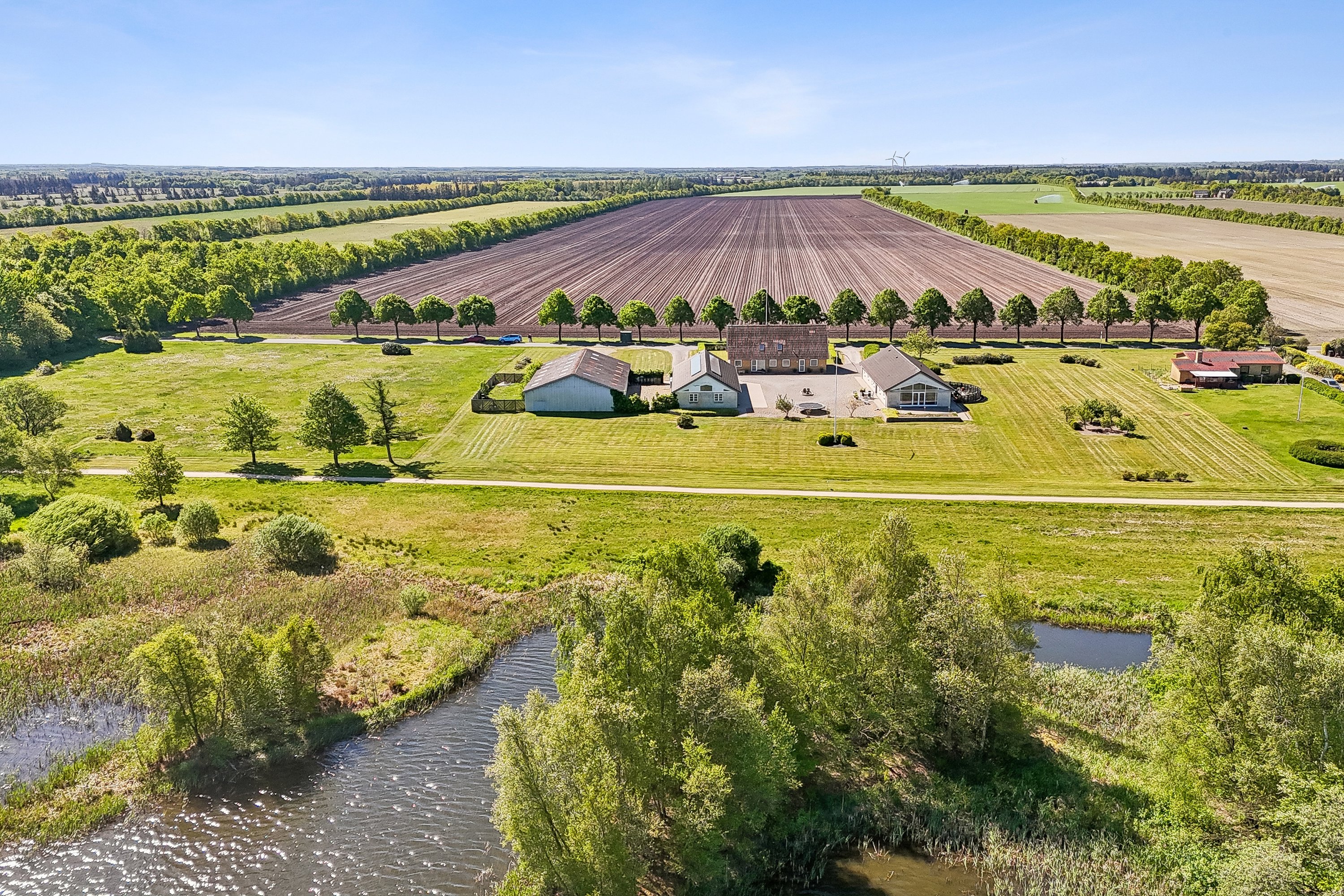 Fremhævet luftfoto billede i fuldskærmstilstand. Billede af Morsbølvej 84, Morsbøl, 7200 Grindsted