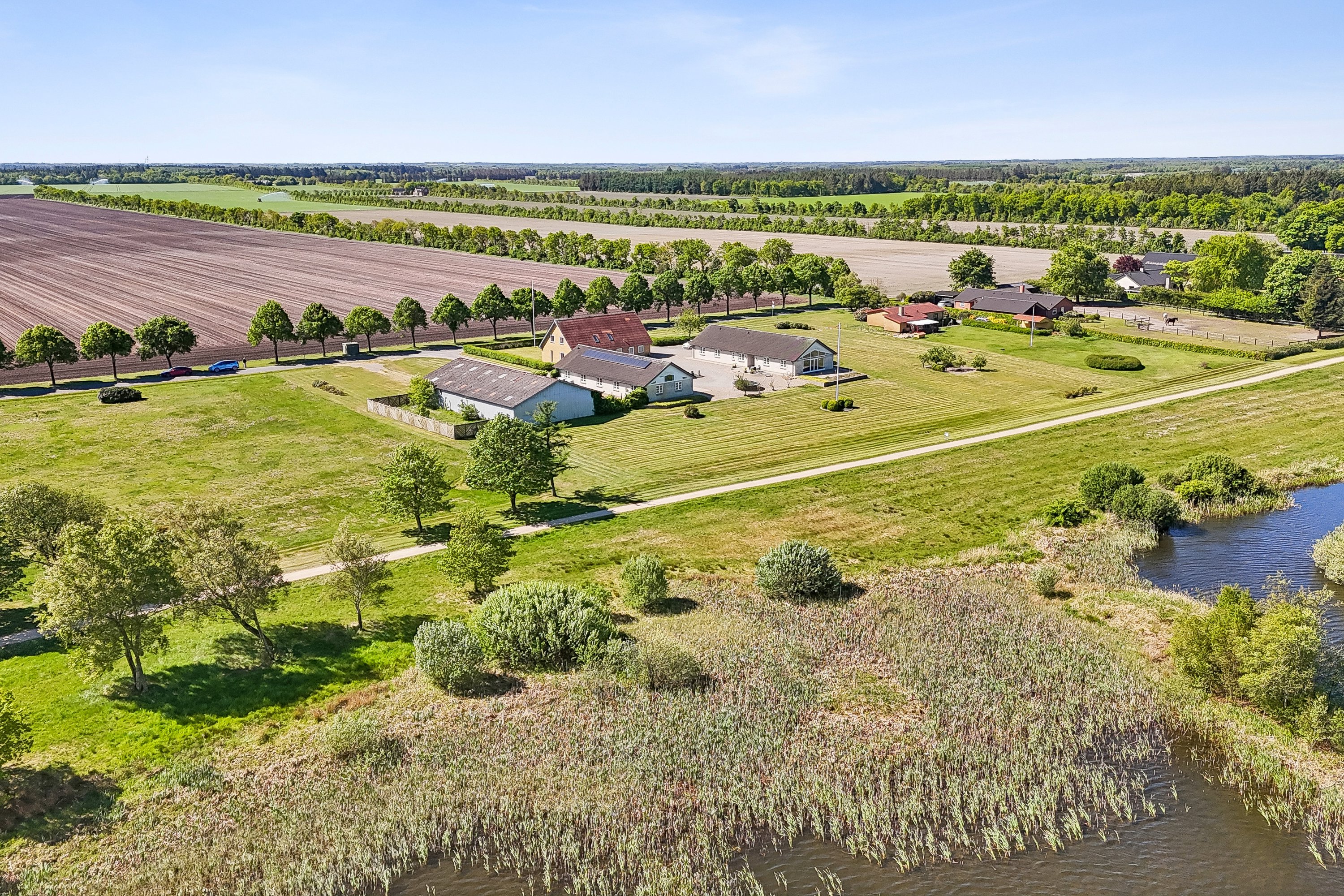 Fremhævet luftfoto billede i fuldskærmstilstand. Billede af Morsbølvej 84, Morsbøl, 7200 Grindsted