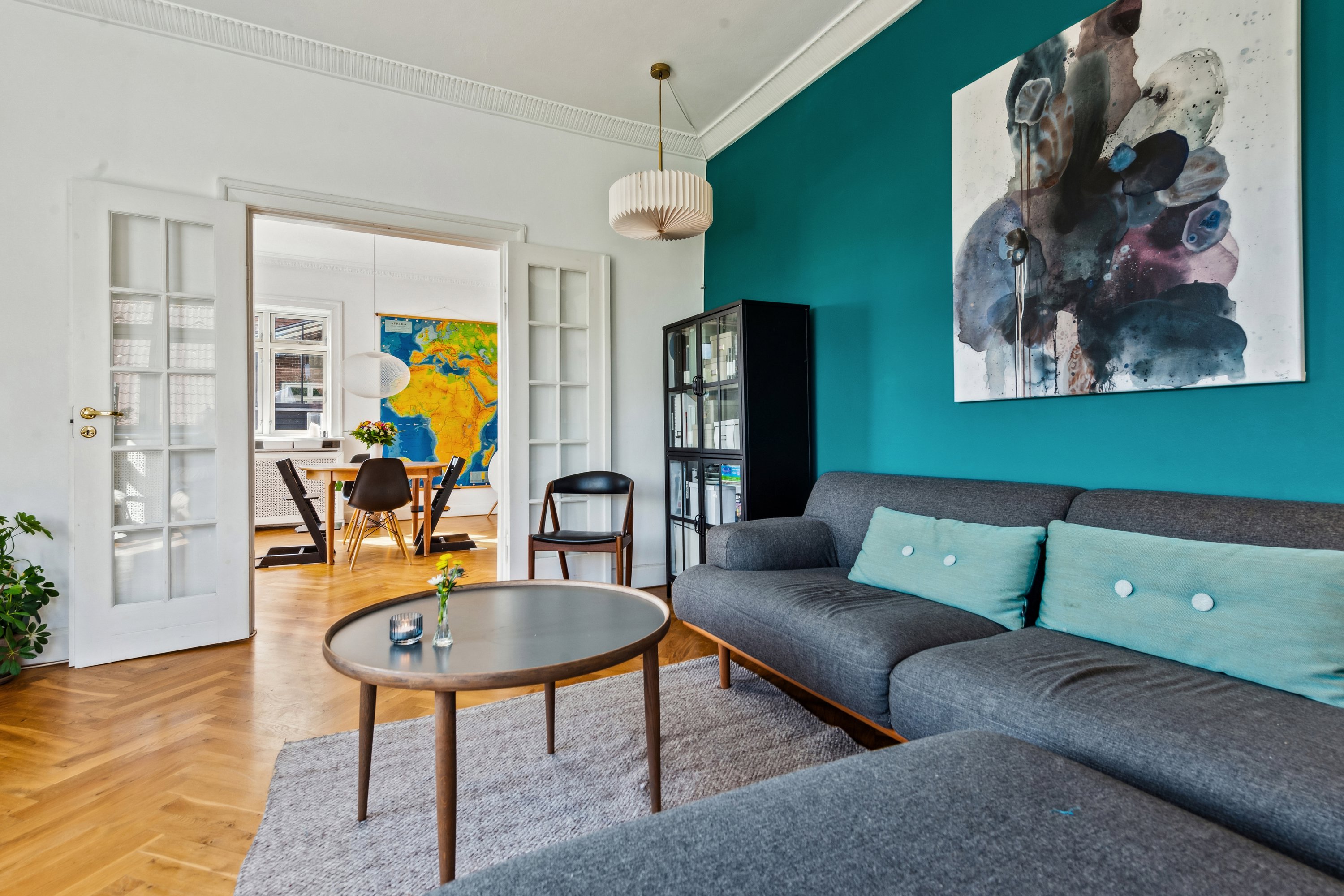 Fremhævet stue billede i fuldskærmstilstand. Billede af Jupitervej 19, 1., 2720 Vanløse