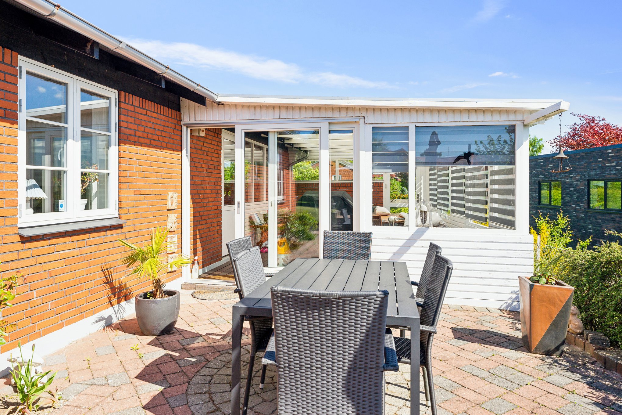 Fremhævet terrasse billede i fuldskærmstilstand. Billede af Erik Klippings Vej 3, 8960 Randers SØ