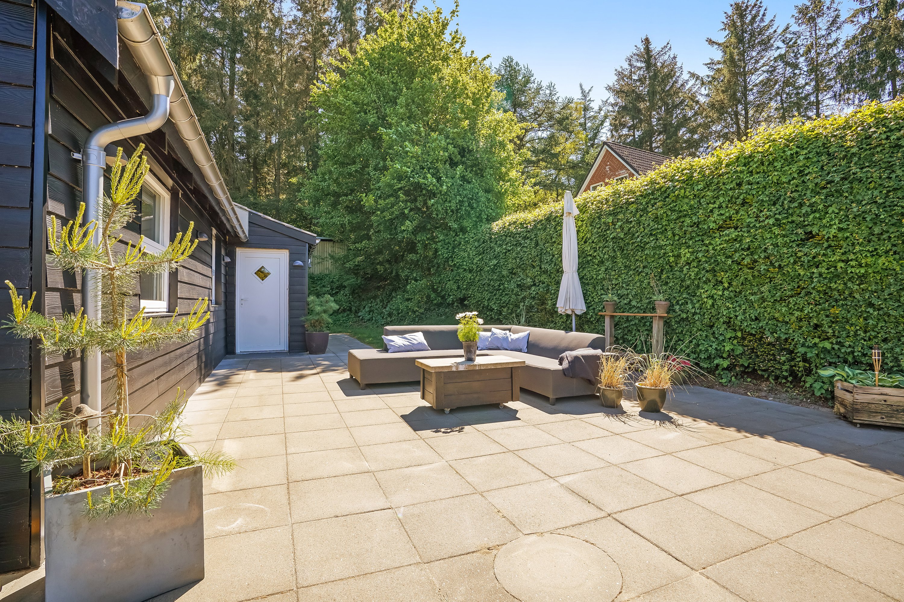 Fremhævet terrasse billede i fuldskærmstilstand. Billede af Hylkedamvej 34, Lunge, 5591 Gelsted