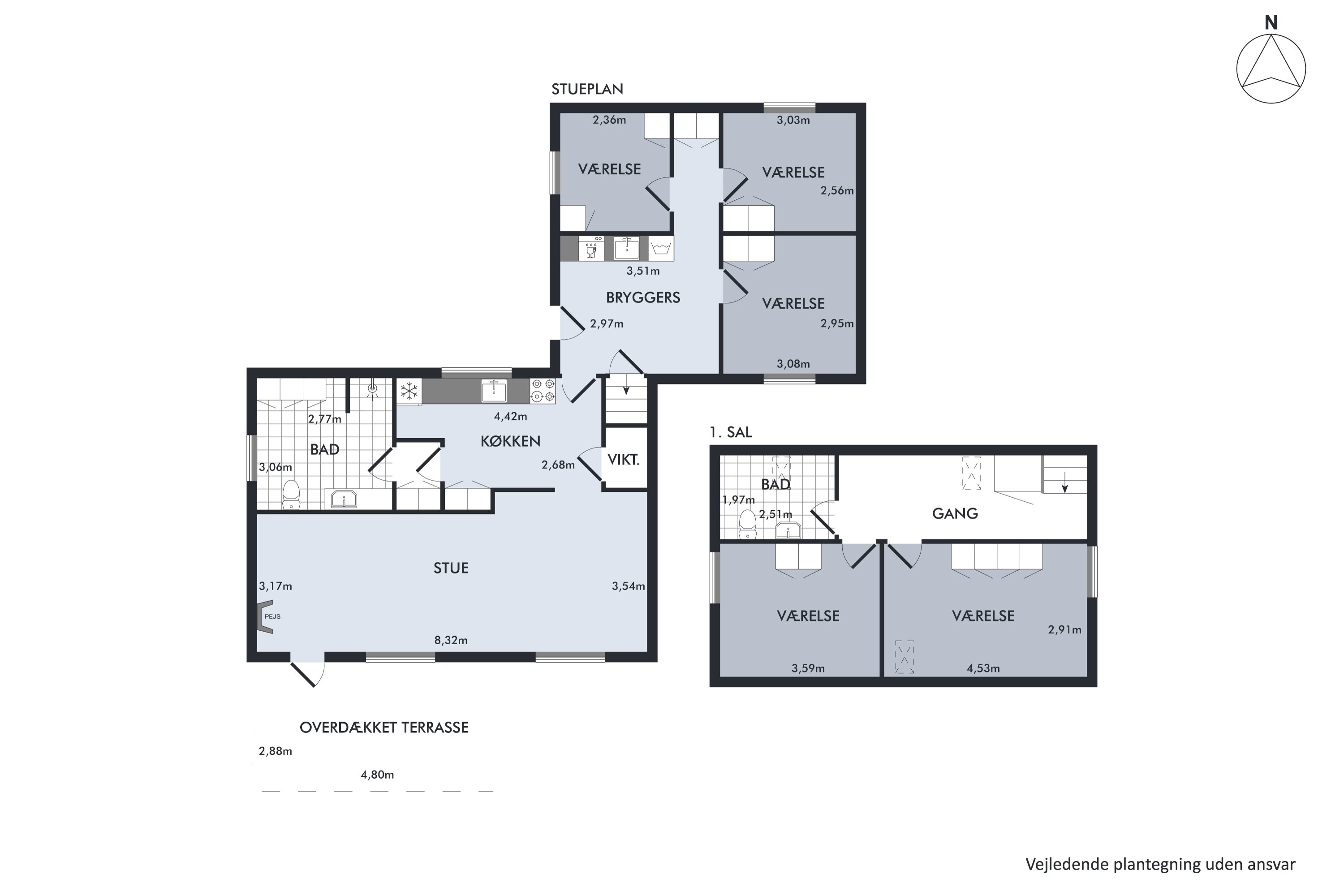 Plantegninger billede af Marskvej 4, Ø Vedsted, 6760 Ribe