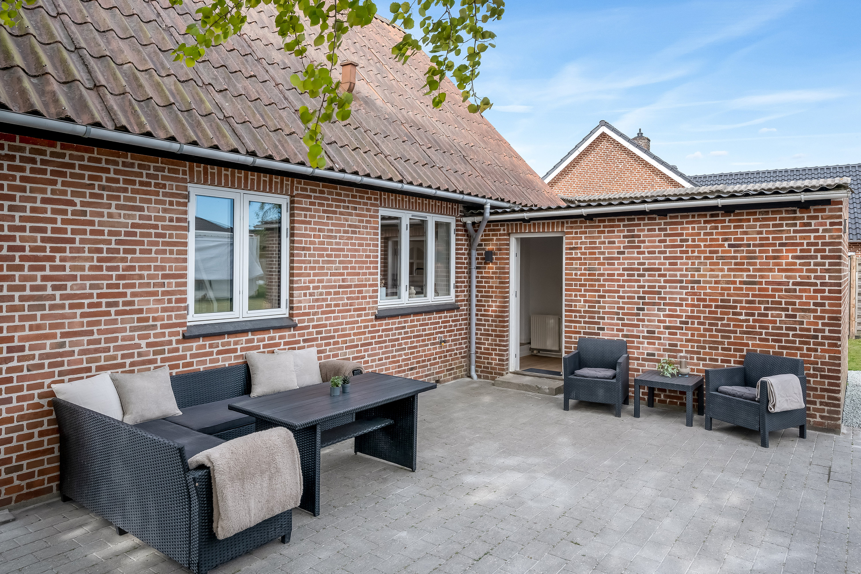 Fremhævet terrasse billede i fuldskærmstilstand. Billede af Svinget 16, 6900 Skjern