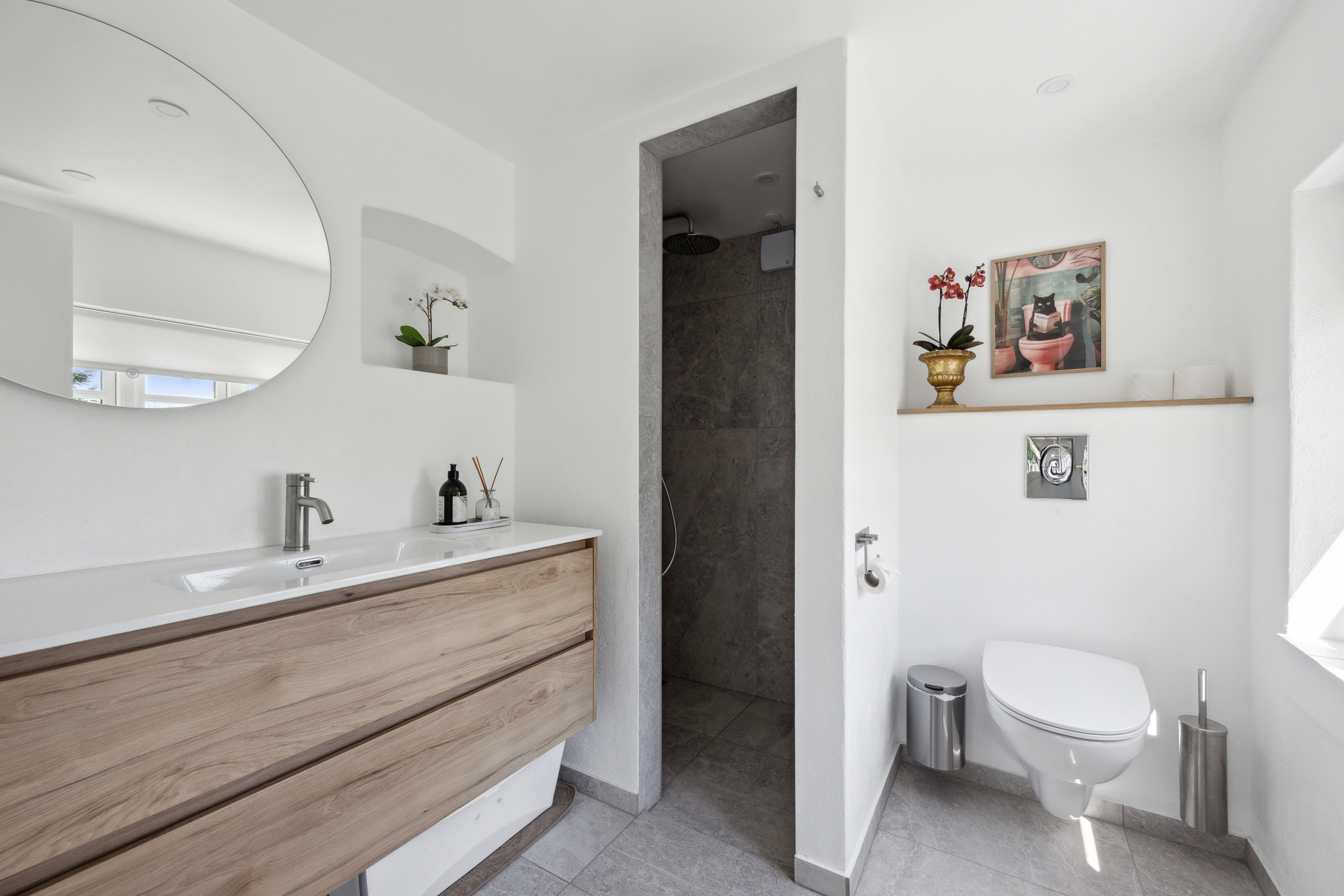 Fremhævet badeværelse billede i fuldskærmstilstand. Billede af Kobækvej 9, St Ladager, 4623 Lille Skensved