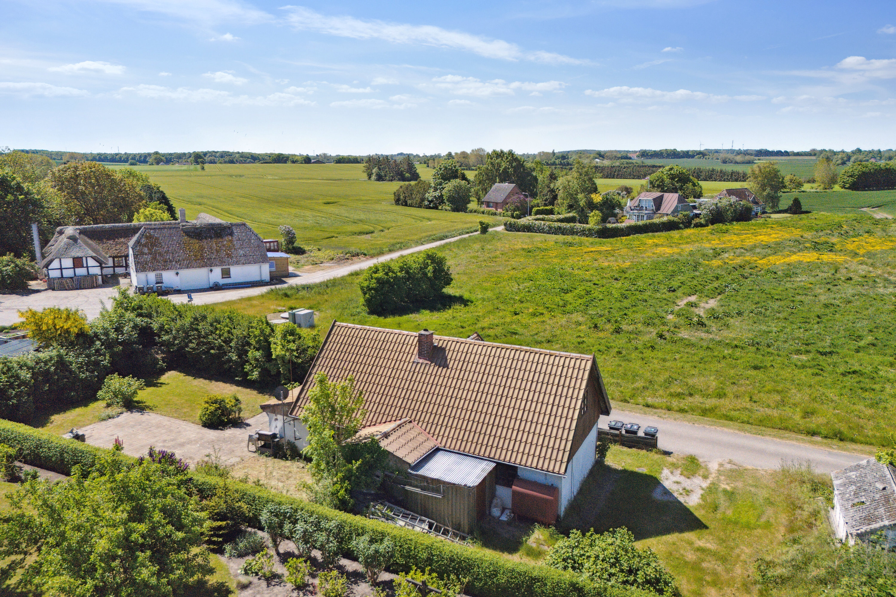 Miniaturebillede 1: set fra haven. Billede af Grønnegade 3, Tørresø, 5450 Otterup