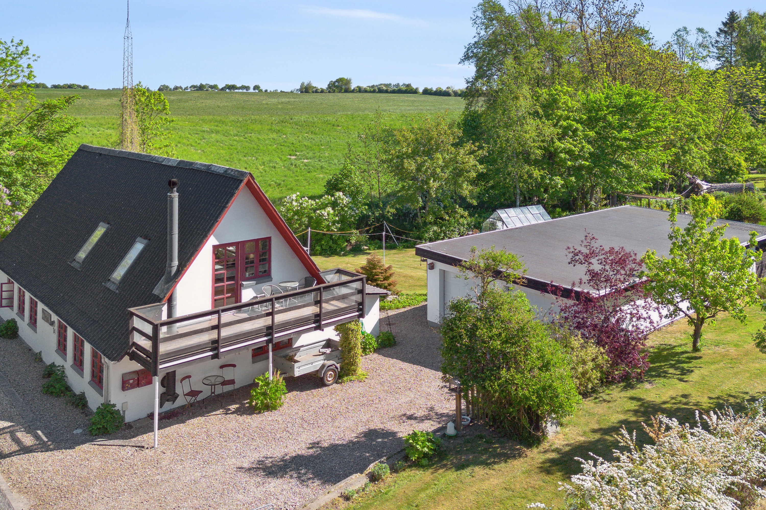 Fremhævet set fra vejen billede i fuldskærmstilstand. Billede af Kirkevej 14, 5892 Gudbjerg Sydfyn