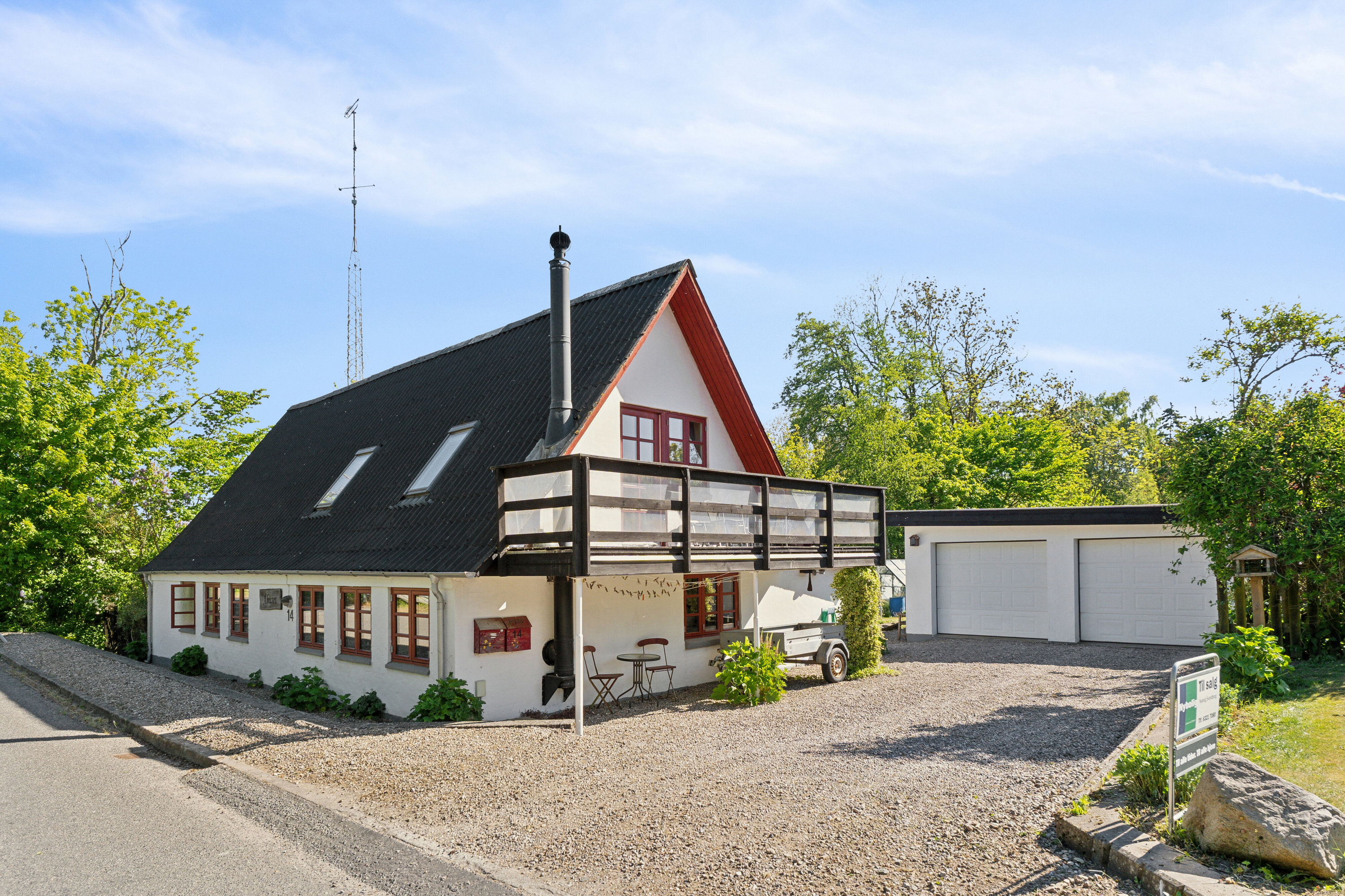 Fremhævet set fra vejen billede i fuldskærmstilstand. Billede af Kirkevej 14, 5892 Gudbjerg Sydfyn