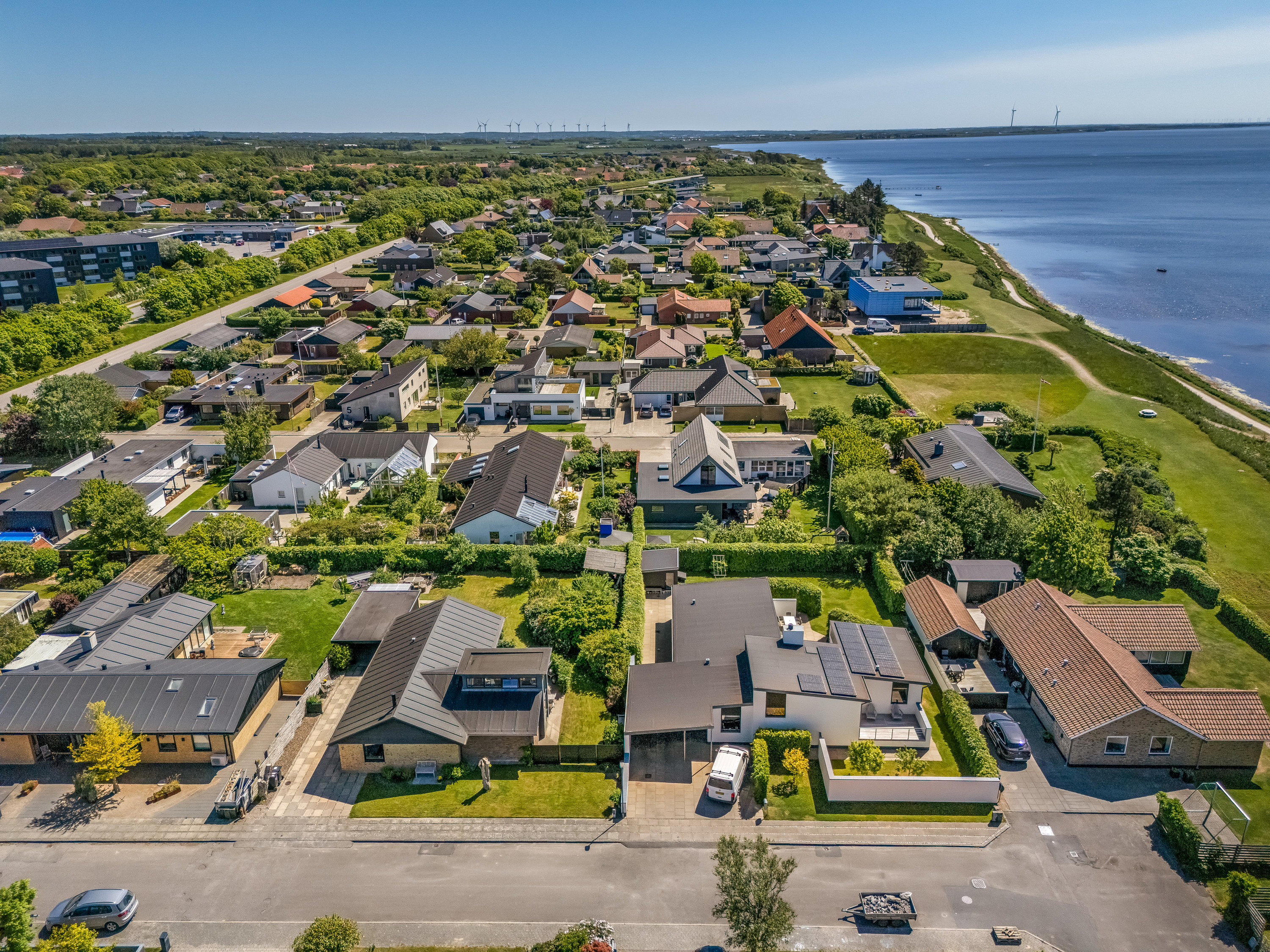 Fremhævet luftfoto billede i fuldskærmstilstand. Billede af Kastanjevej 7, 6950 Ringkøbing