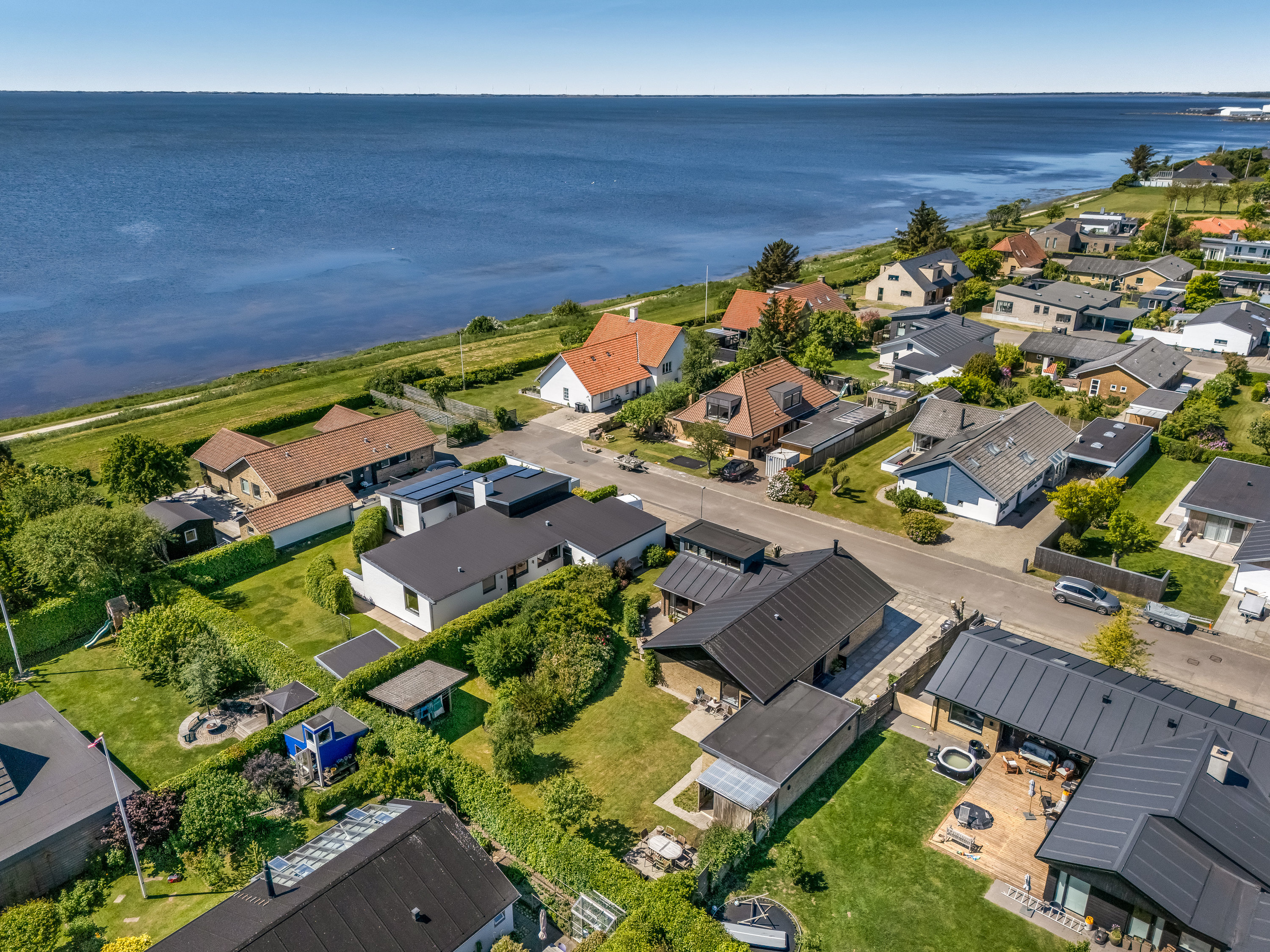 Fremhævet luftfoto billede i fuldskærmstilstand. Billede af Kastanjevej 7, 6950 Ringkøbing