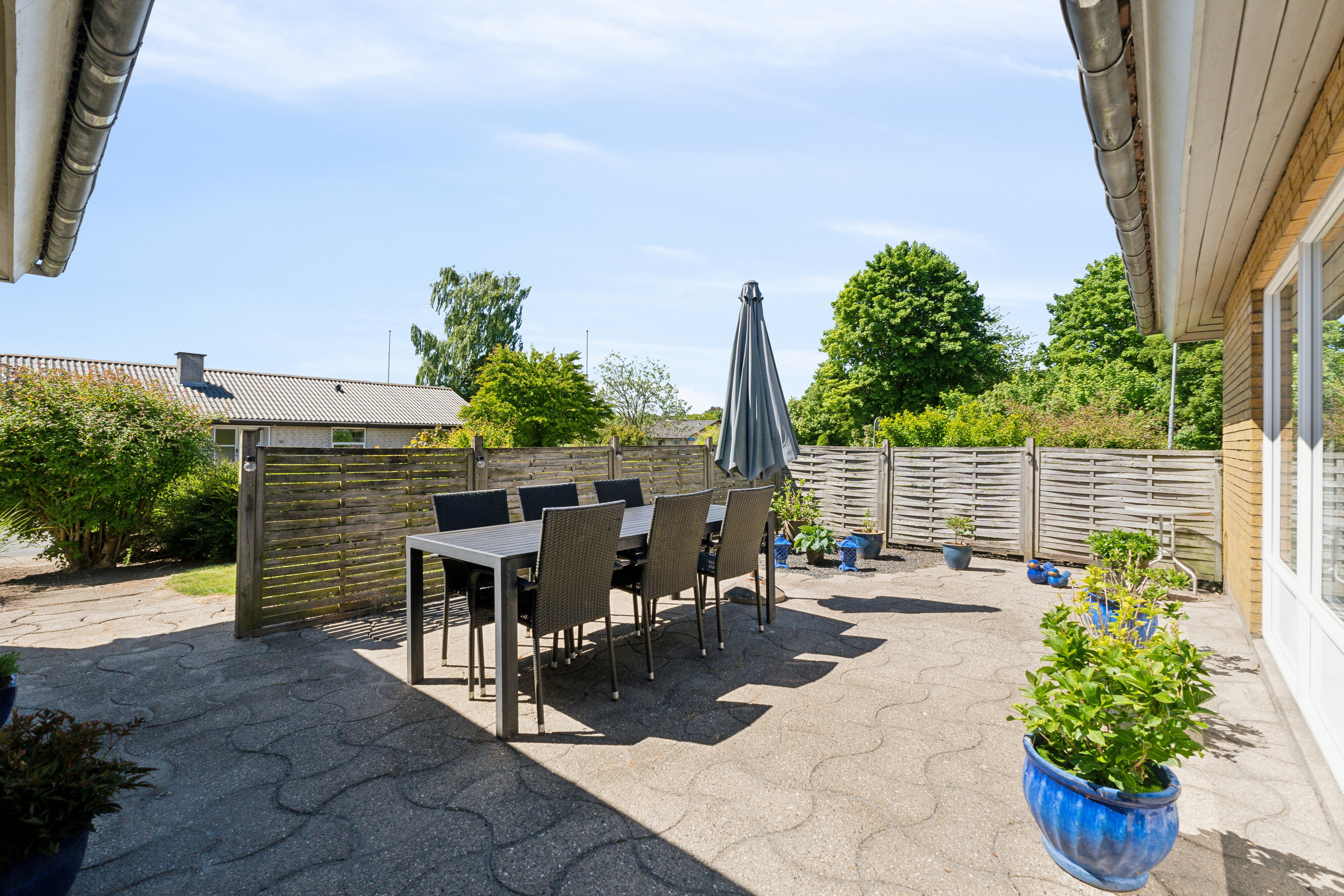 Fremhævet terrasse billede i fuldskærmstilstand. Billede af Hesselhavevej 22, 5856 Ryslinge