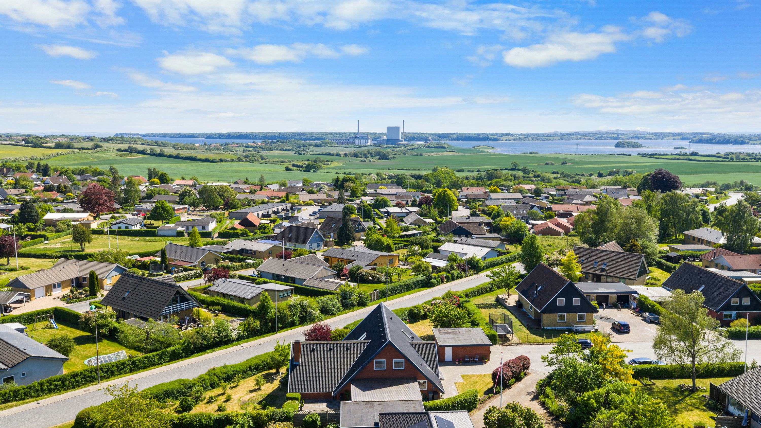 Fremhævet luftfoto billede i fuldskærmstilstand. Billede af Urtehaven 11, Taulov, 7000 Fredericia